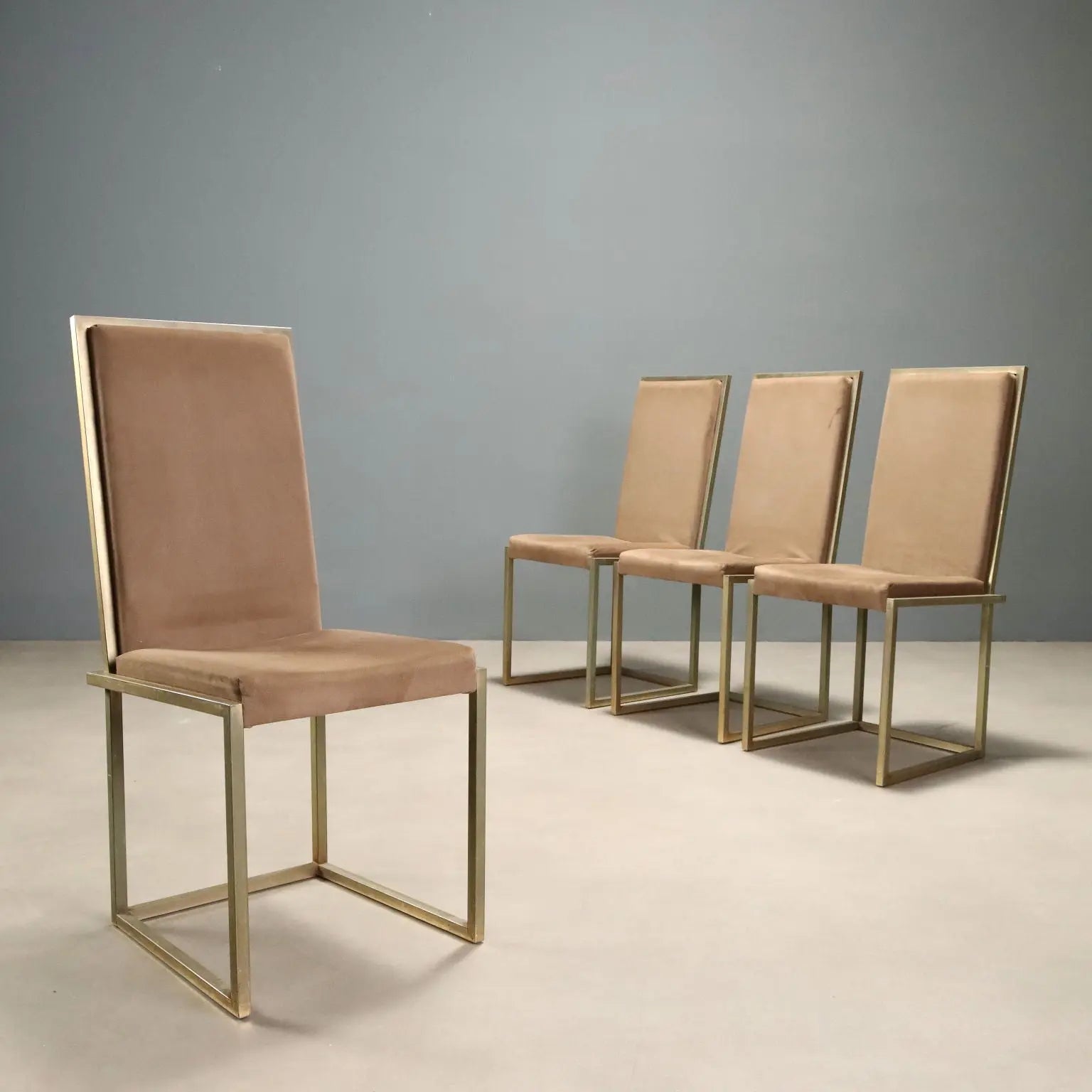 Vintage Chairs '70s-'80s Brass-Plated Metal