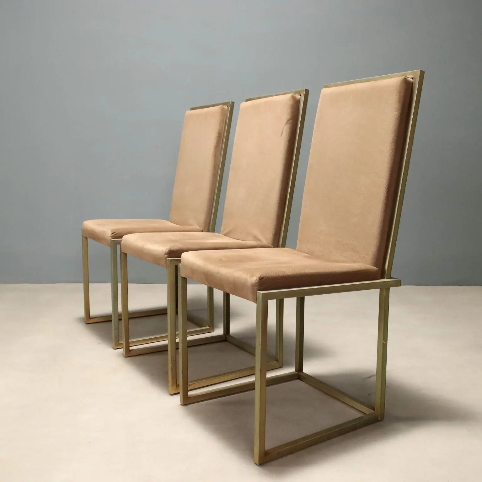 Vintage Chairs '70s-'80s Brass-Plated Metal