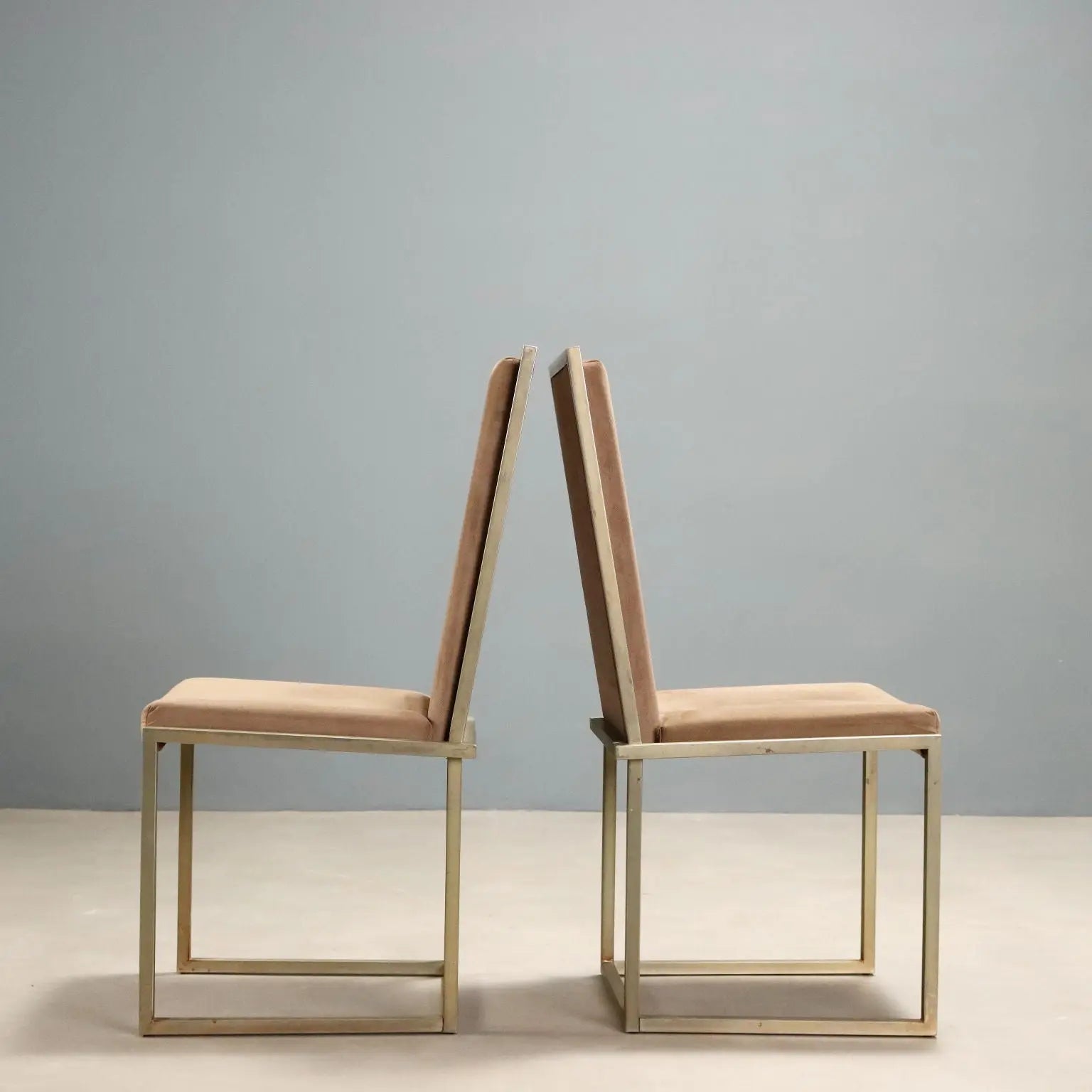 Vintage Chairs '70s-'80s Brass-Plated Metal