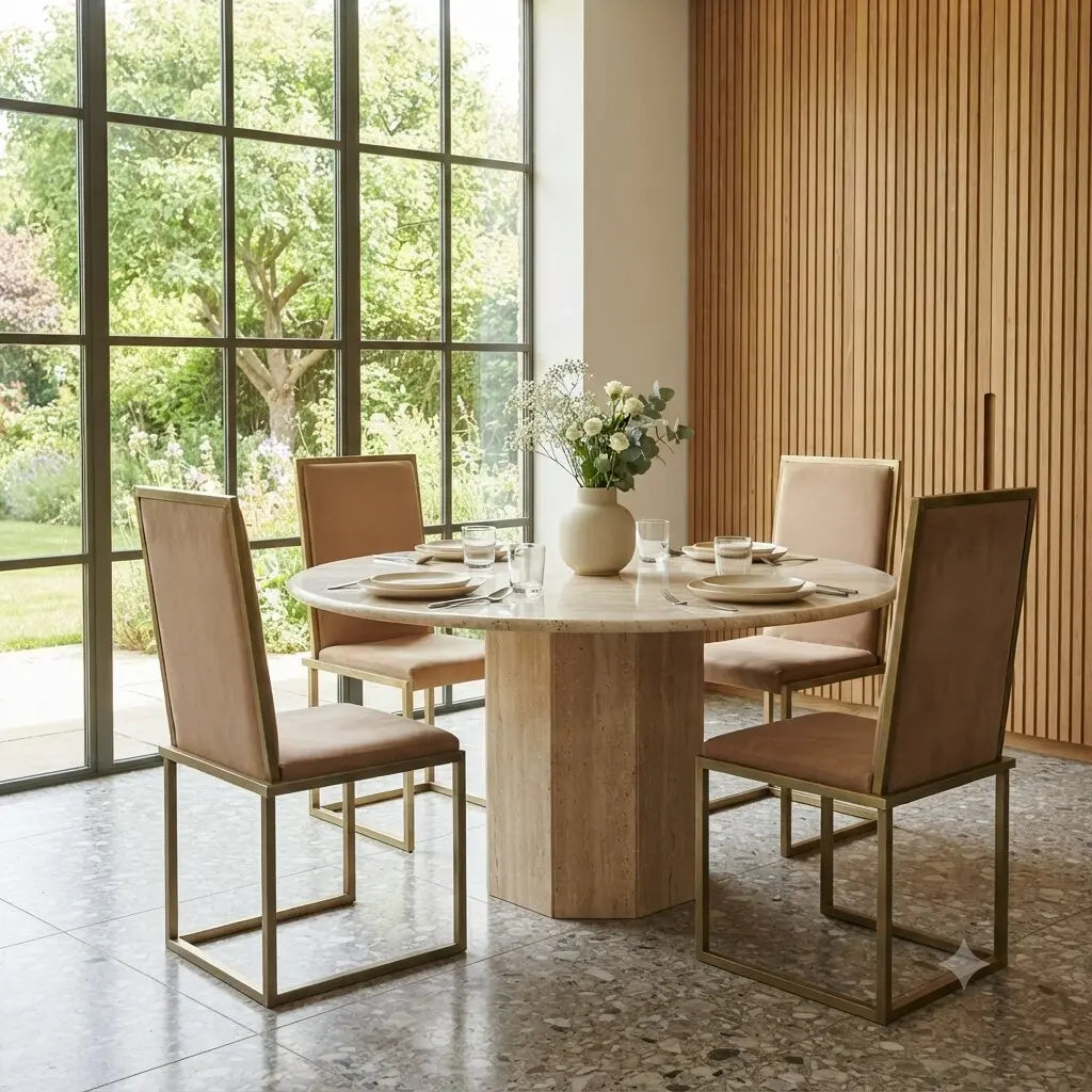 Vintage Chairs '70s-'80s Brass-Plated Metal