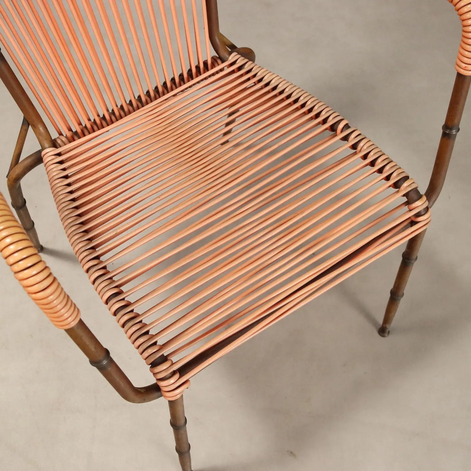 1960s Metal and Cord Chairs