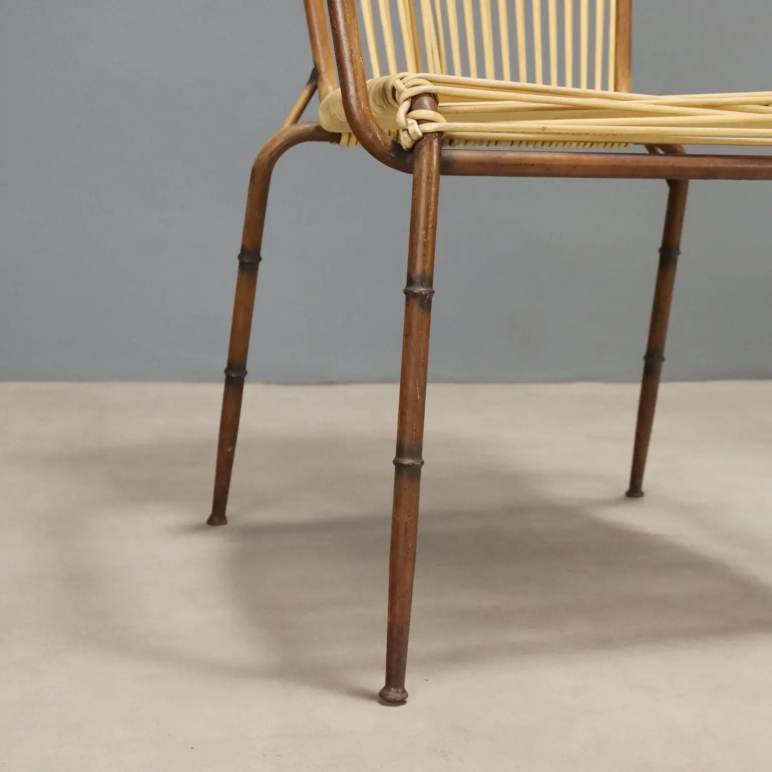 1960s Metal and Cord Chairs