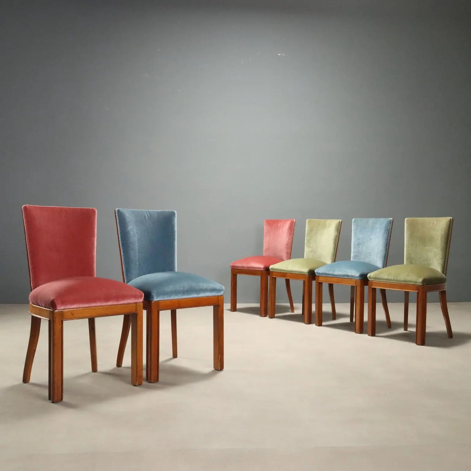 1950s Beech and Walnut Chairs