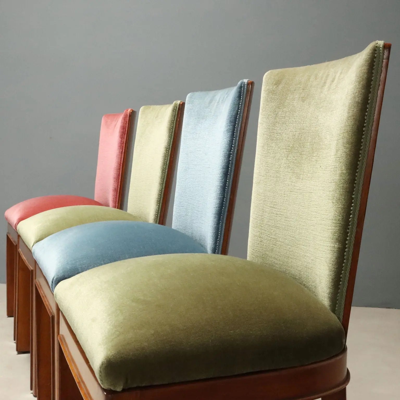 1950s Beech and Walnut Chairs