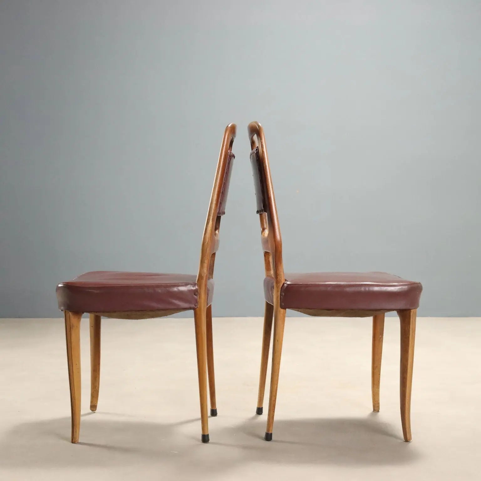 1950s Beech Wood Chairs, Set of 6