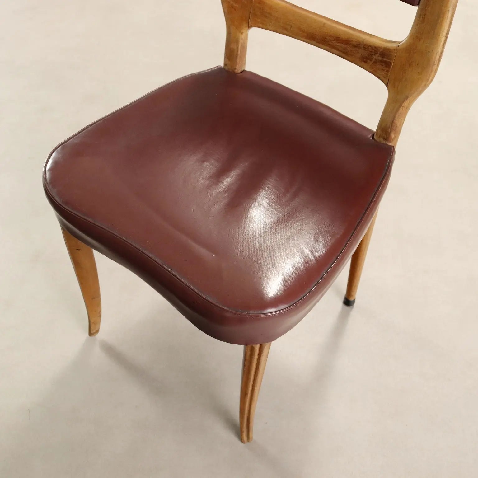 1950s Beech Wood Chairs, Set of 6