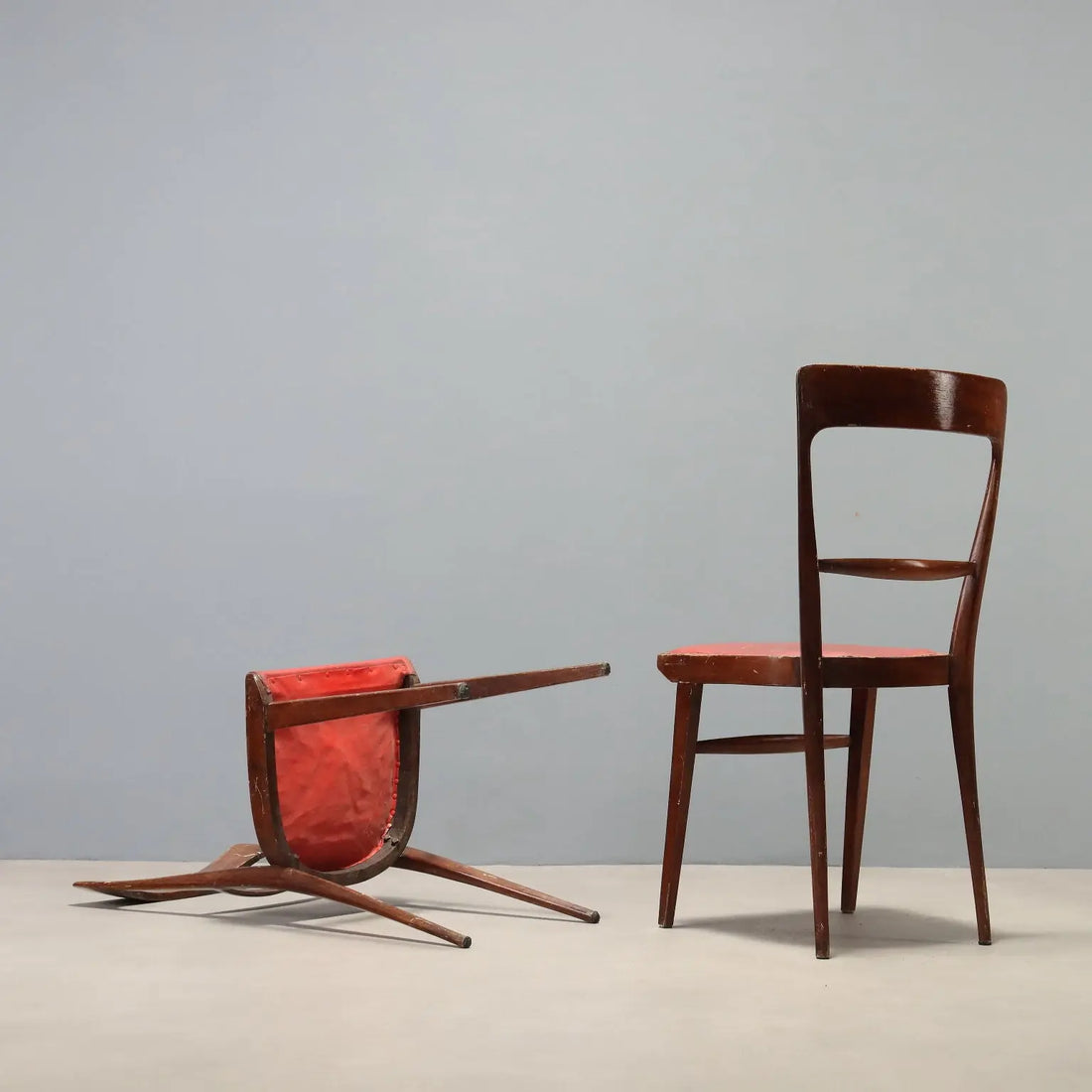 Vintage 1950s-60s Beech Chairs - Set of 4