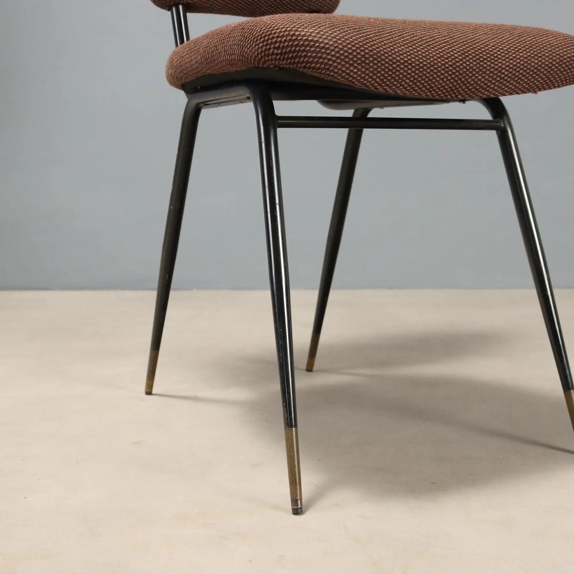Vintage Chairs Metal Brass Design Italy 1950s-1960s