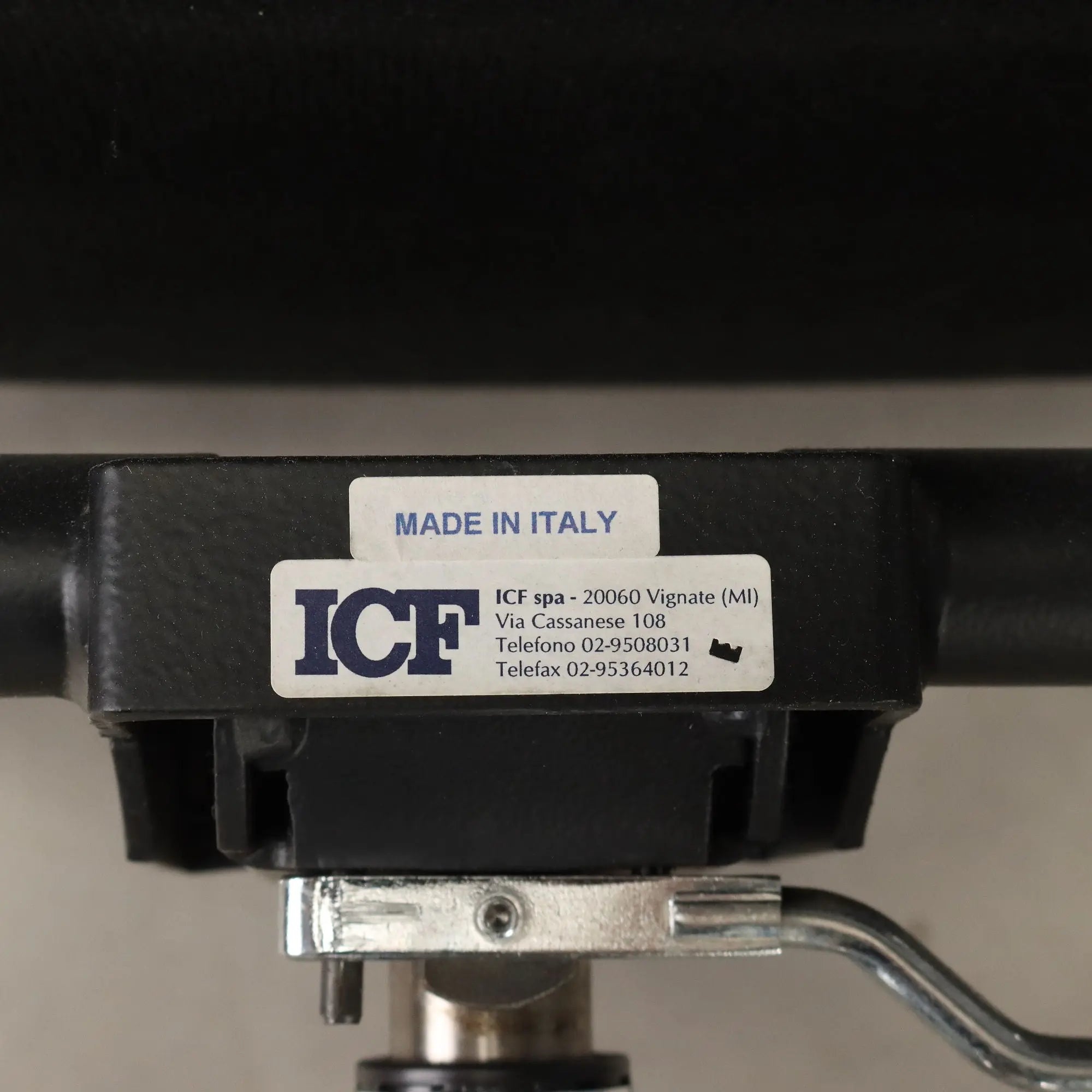 Vintage ICF Office Chair Design Eames Aluminium Italy 1970s