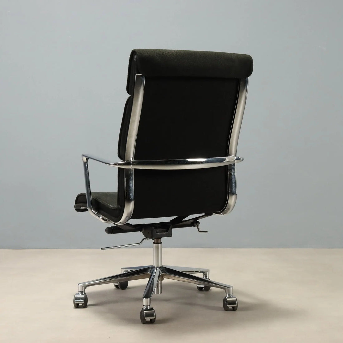 Vintage ICF Office Chair Design Eames Aluminium Italy 1970s