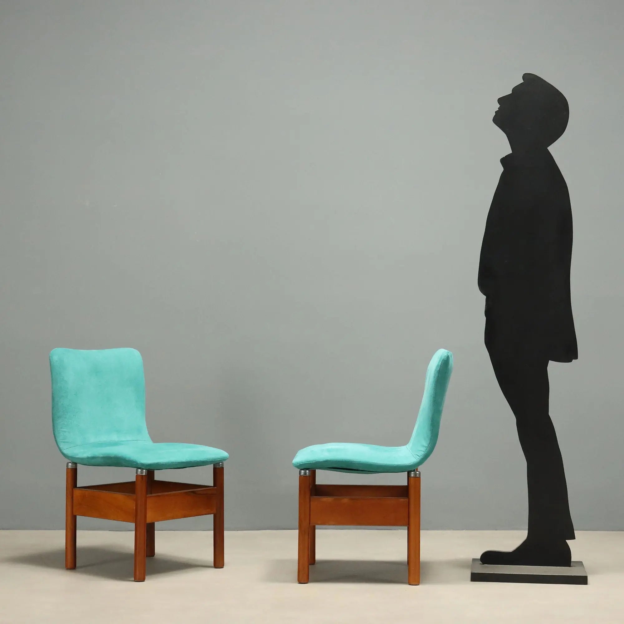 Saporiti Chelsea Chairs Beech Vintage Design V. Introini 1960s