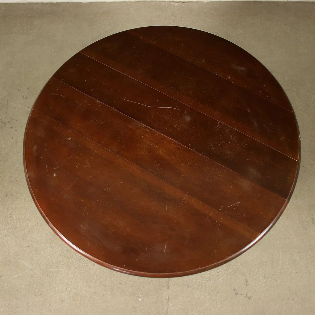 Nautical-Style Table in Mahogany and Brass