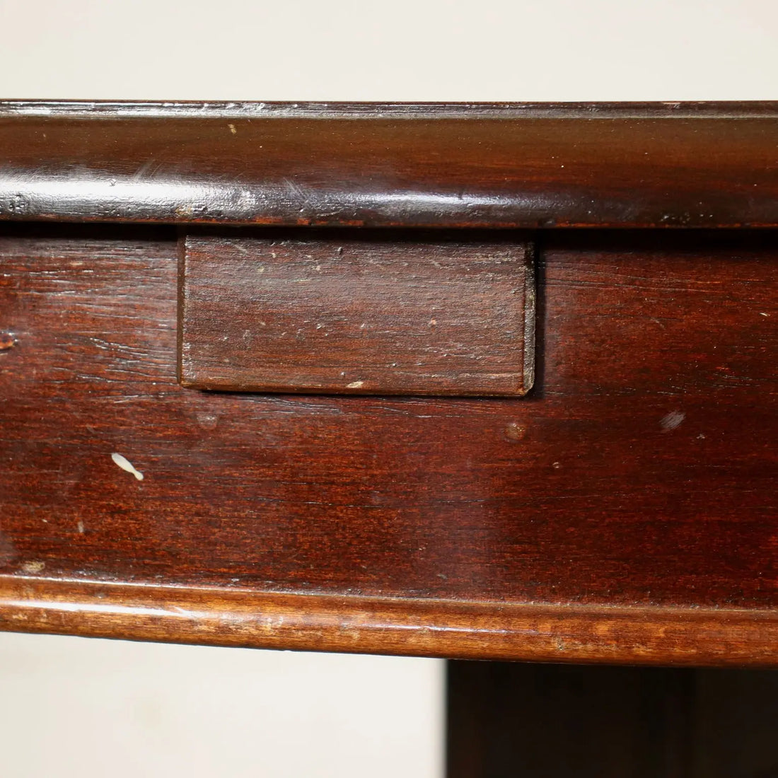 Nautical-Style Table in Mahogany and Brass