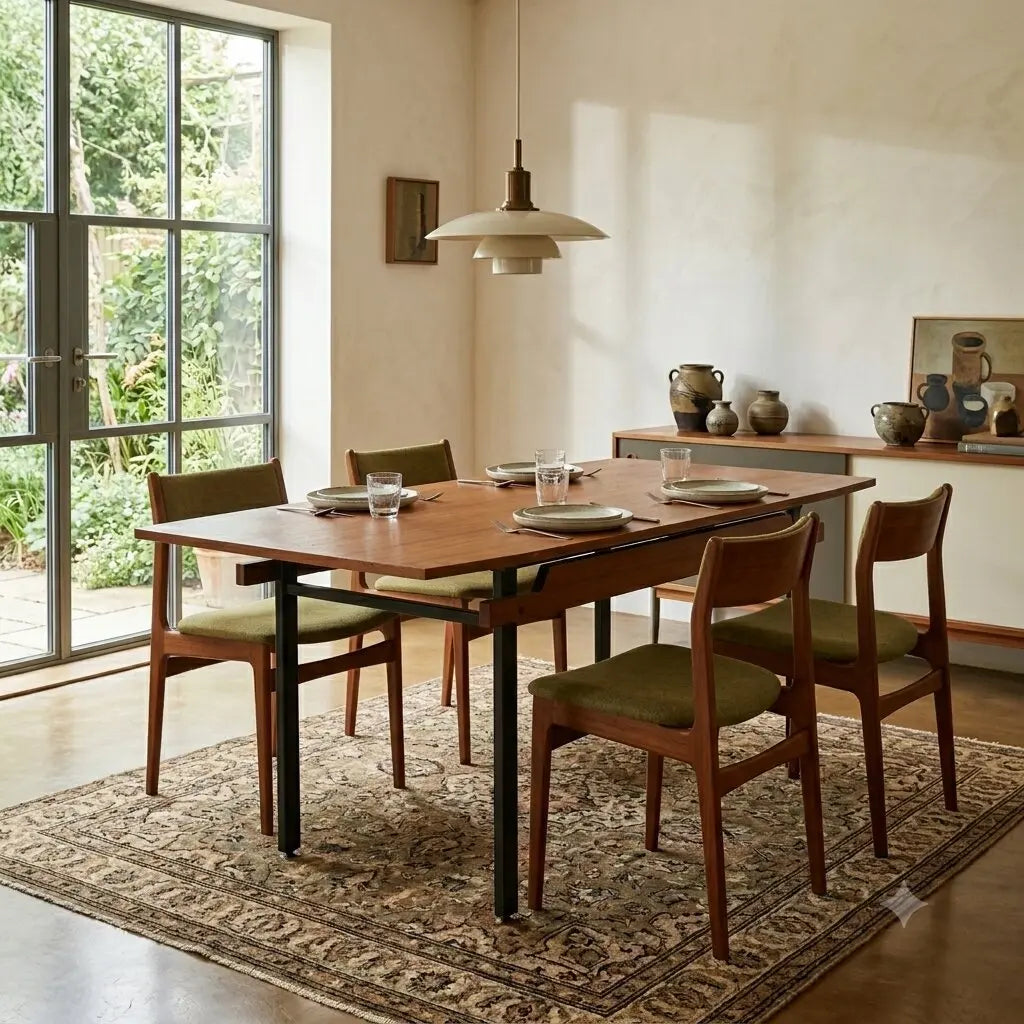 1960s Table in Formica and Mahogany