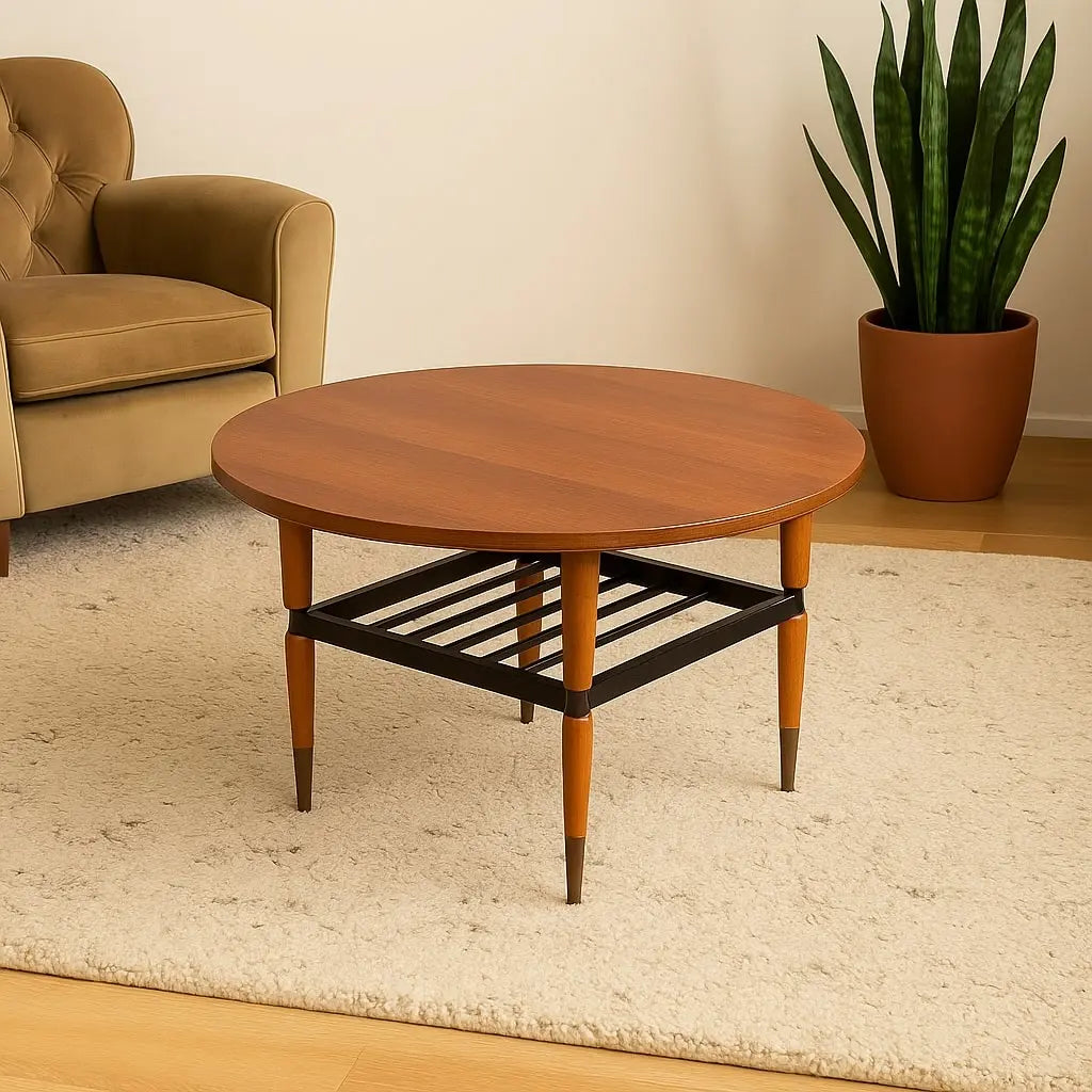 Coffee Table Teak Veneer Italy 1960s | Modernism | Tables