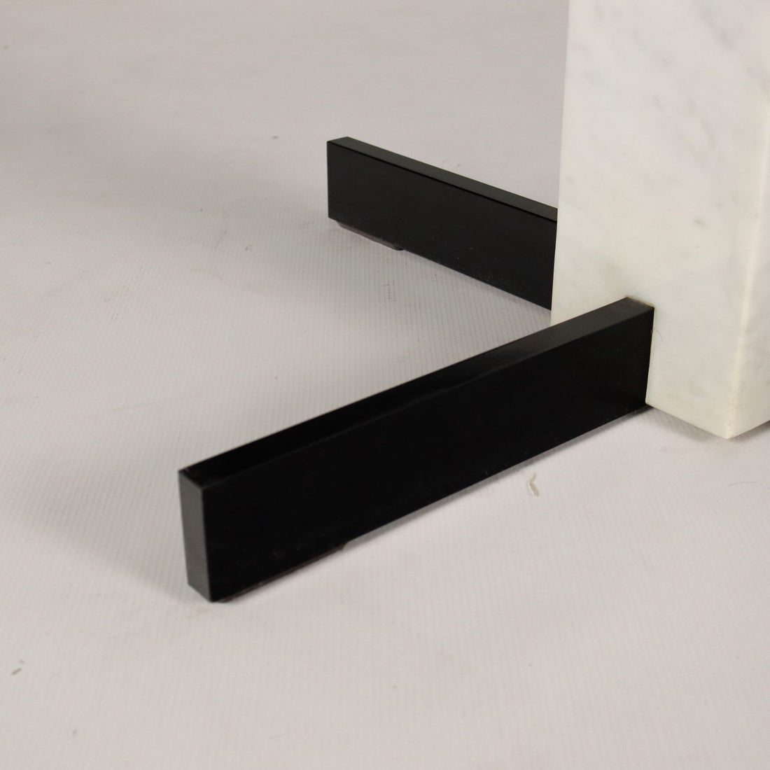 Vintage Square Table Italy 1980s Glass Top Marble Metal | Modernism  Tables