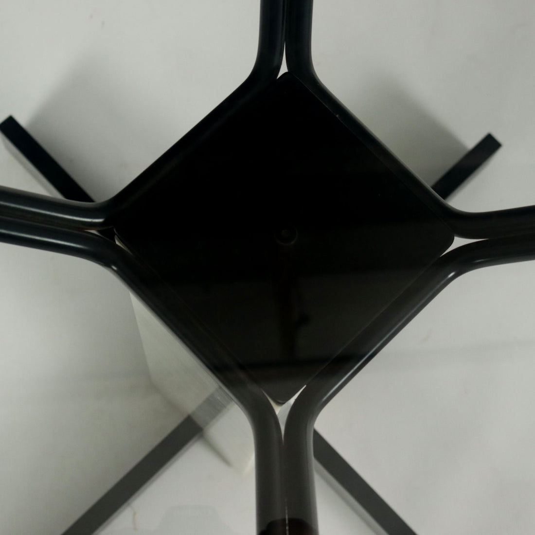 Vintage Square Table Italy 1980s Glass Top Marble Metal | Modernism  Tables