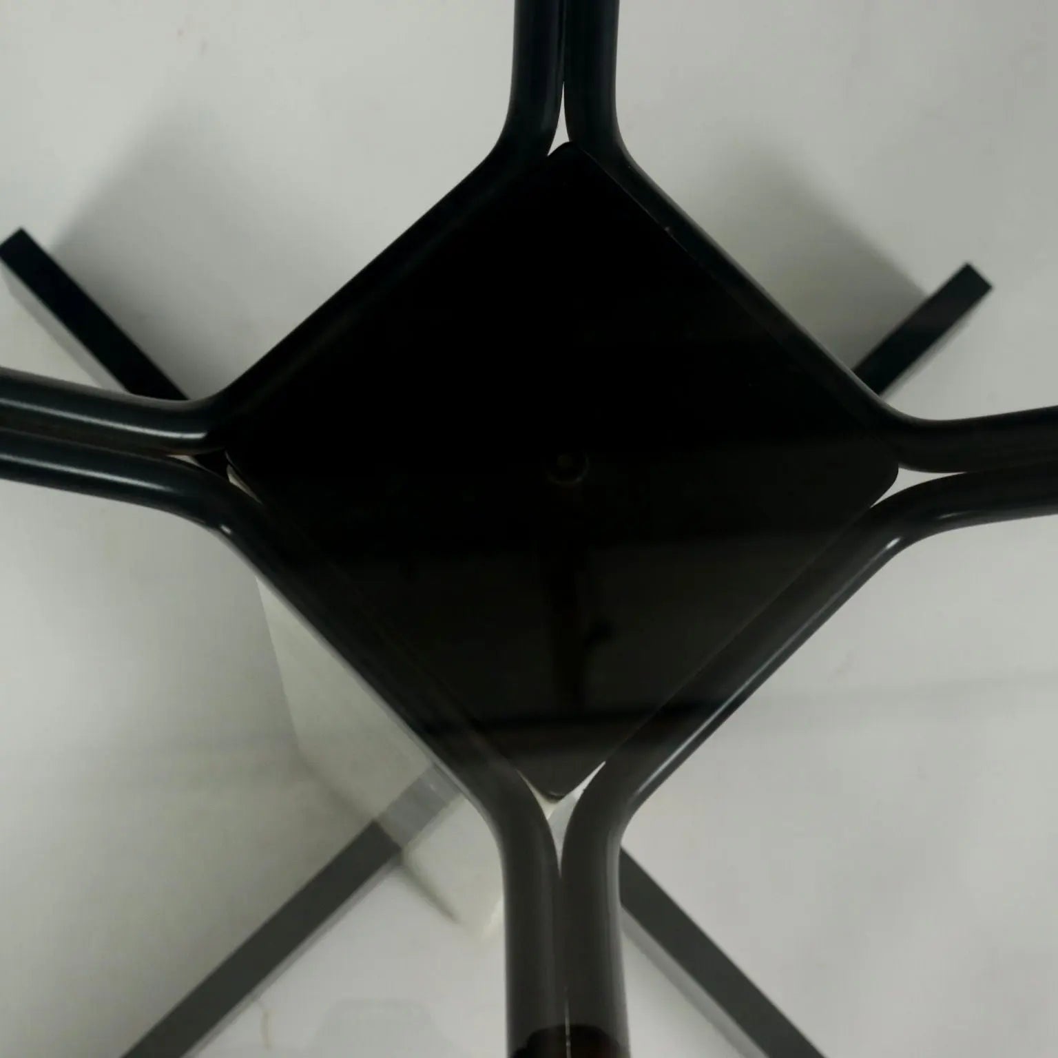 Vintage Square Table Italy 1980s Glass Top Marble Metal | Modernism | Tables