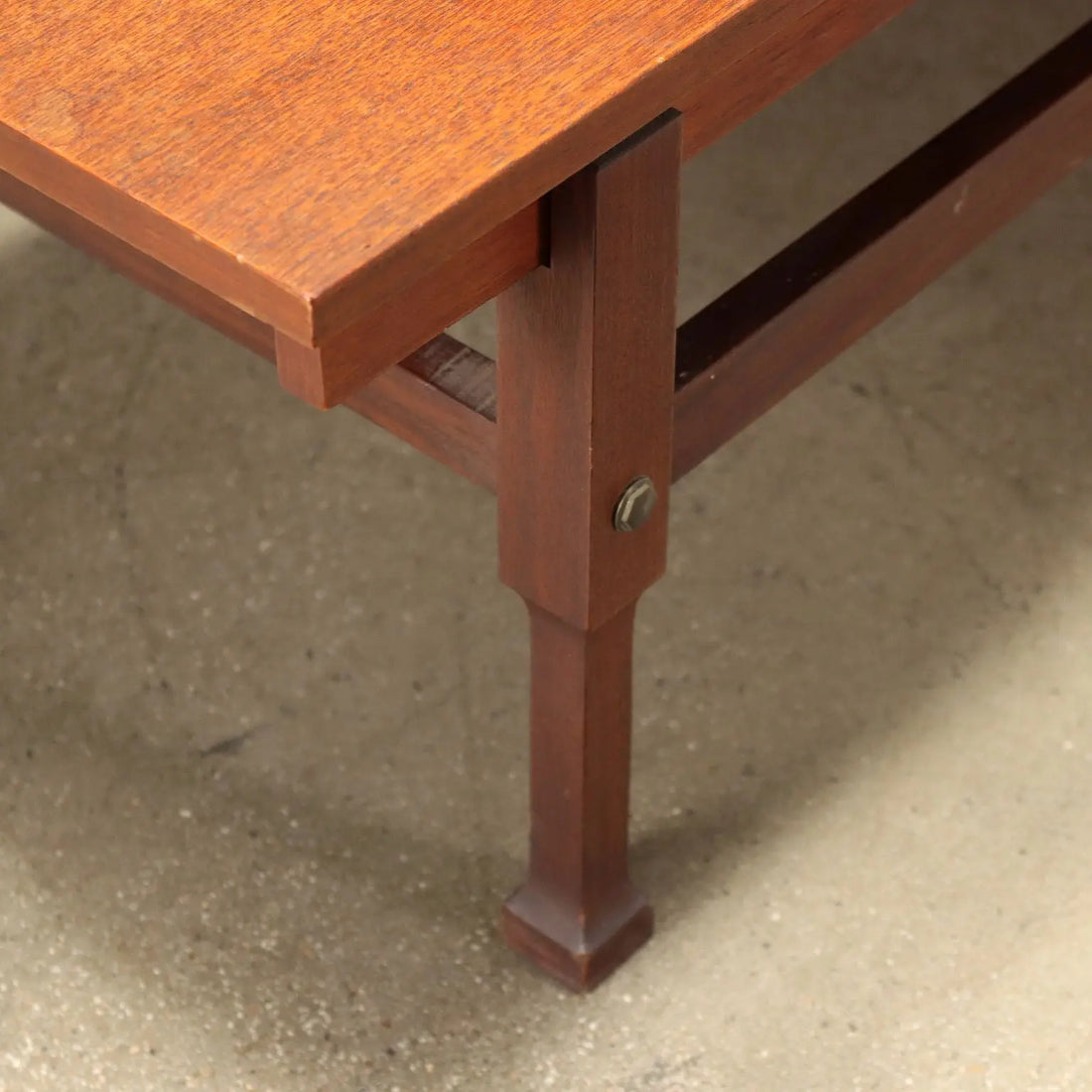 Vintage Coffee Table Italy 1960s Solid Veneered Wood Teak | Modernism | Tables