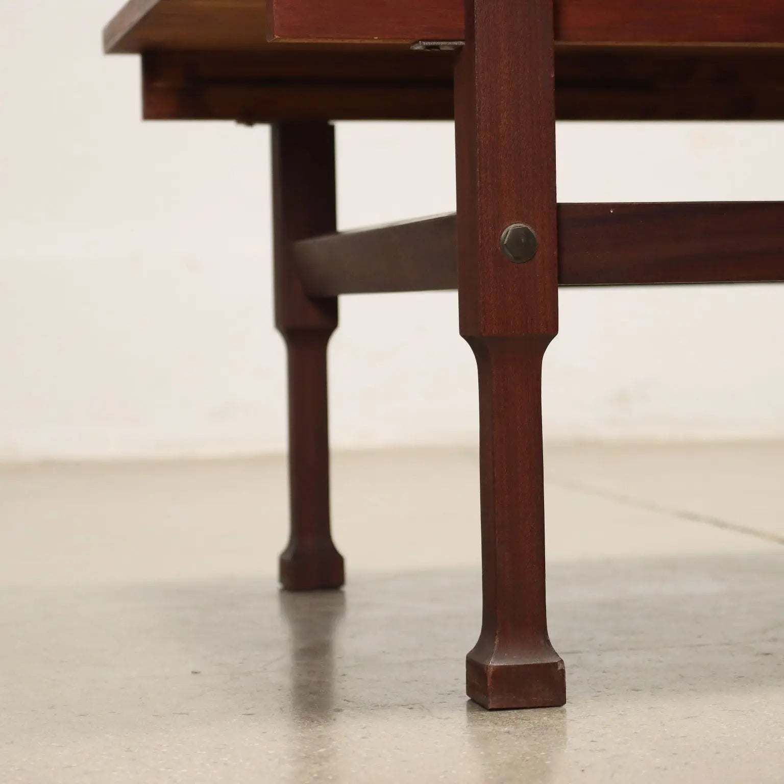 Vintage Coffee Table Italy 1960s Solid Veneered Wood Teak | Modernism | Tables