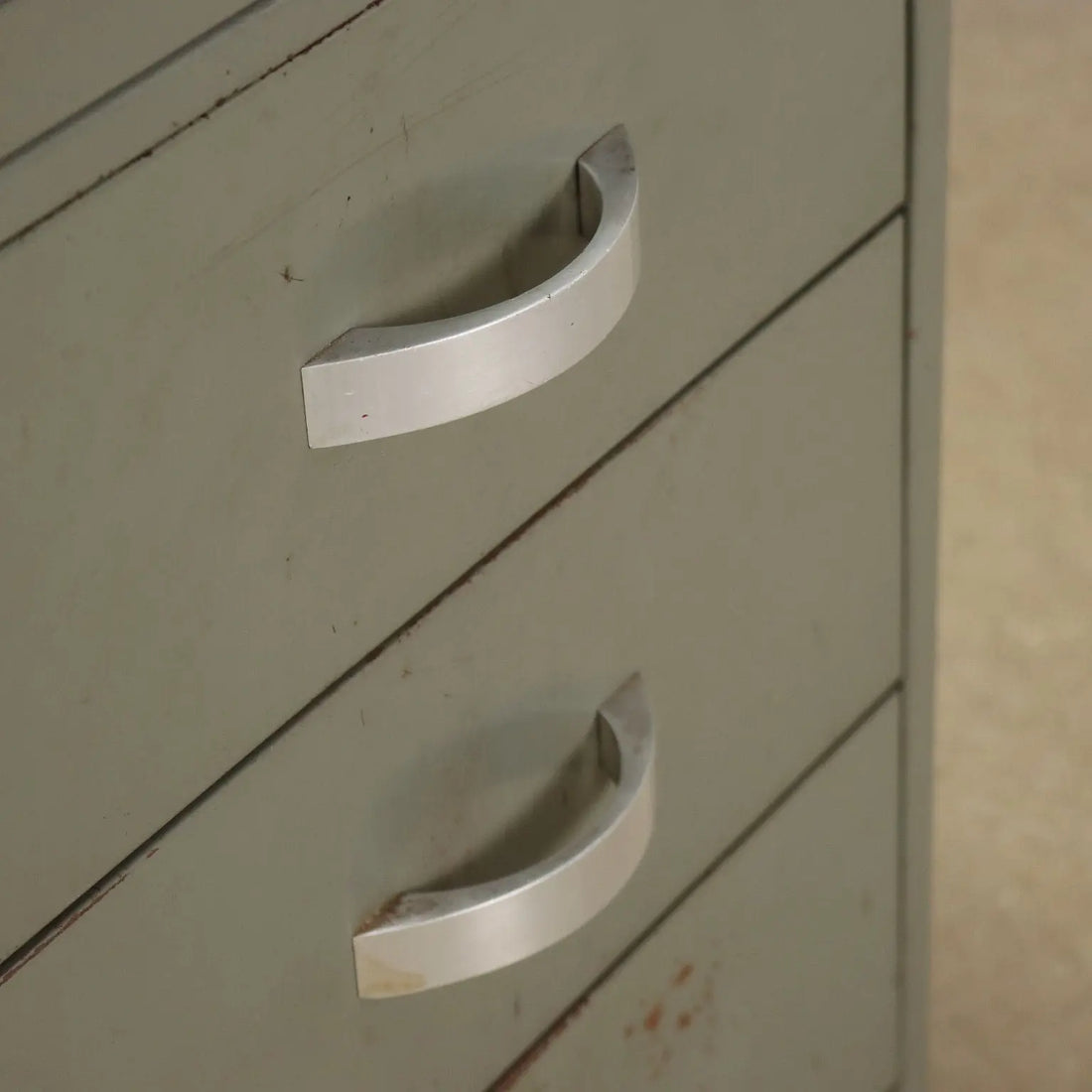 Vintage Writing Desk from the 1960s Enamelled Metal Leatherette | Modernism | Tables