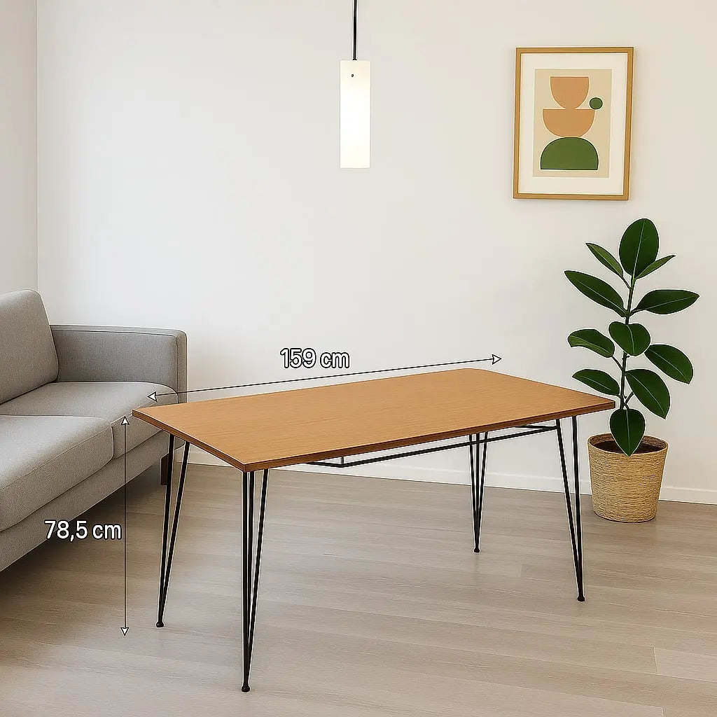 Vintage Table Laminate Metal Wood Italy 1960s | Modernism | Tables