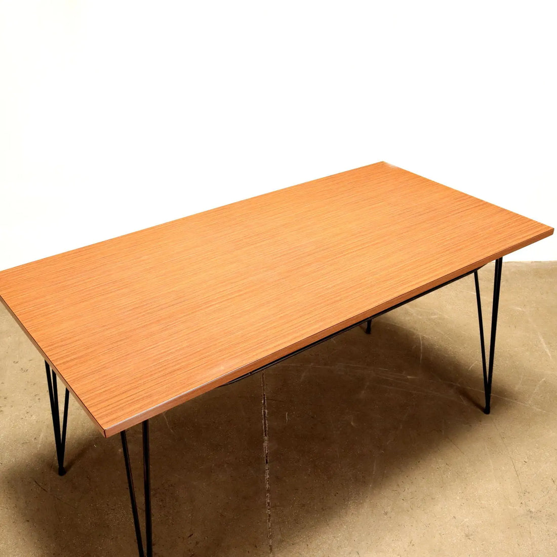 Vintage Table Laminate Metal Wood Italy 1960s | Modernism | Tables