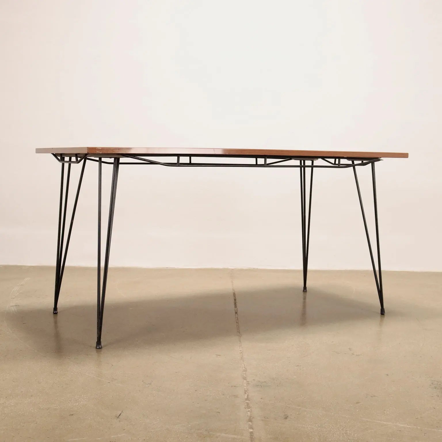 Vintage Table Laminate Metal Wood Italy 1960s | Modernism | Tables