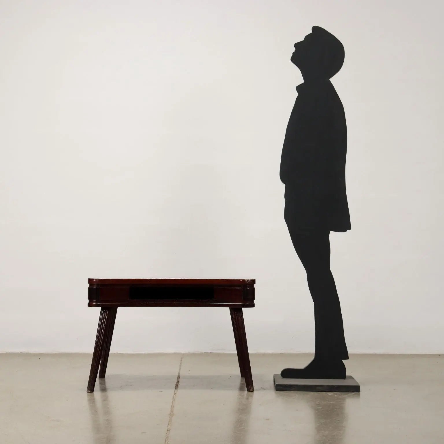 Vintage Table from the 50s-60s Mahogany Veneered Wood Painted Beech | Modernism | Tables