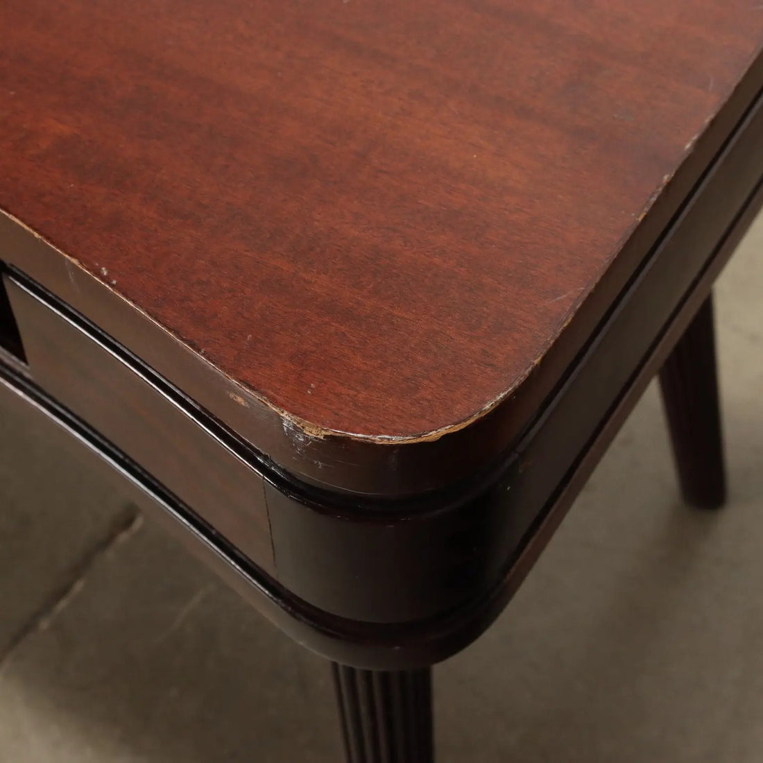 Vintage Table from the 50s-60s Mahogany Veneered Wood Painted Beech | Modernism | Tables