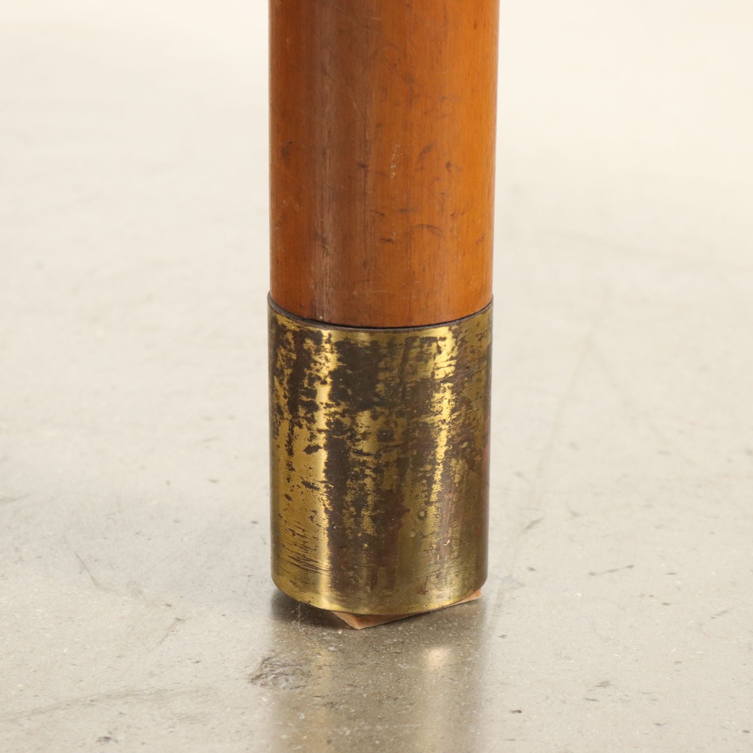 Vintage 1960s Elegant Table Teak Brass Feet Design Italy | Modernism  Tables