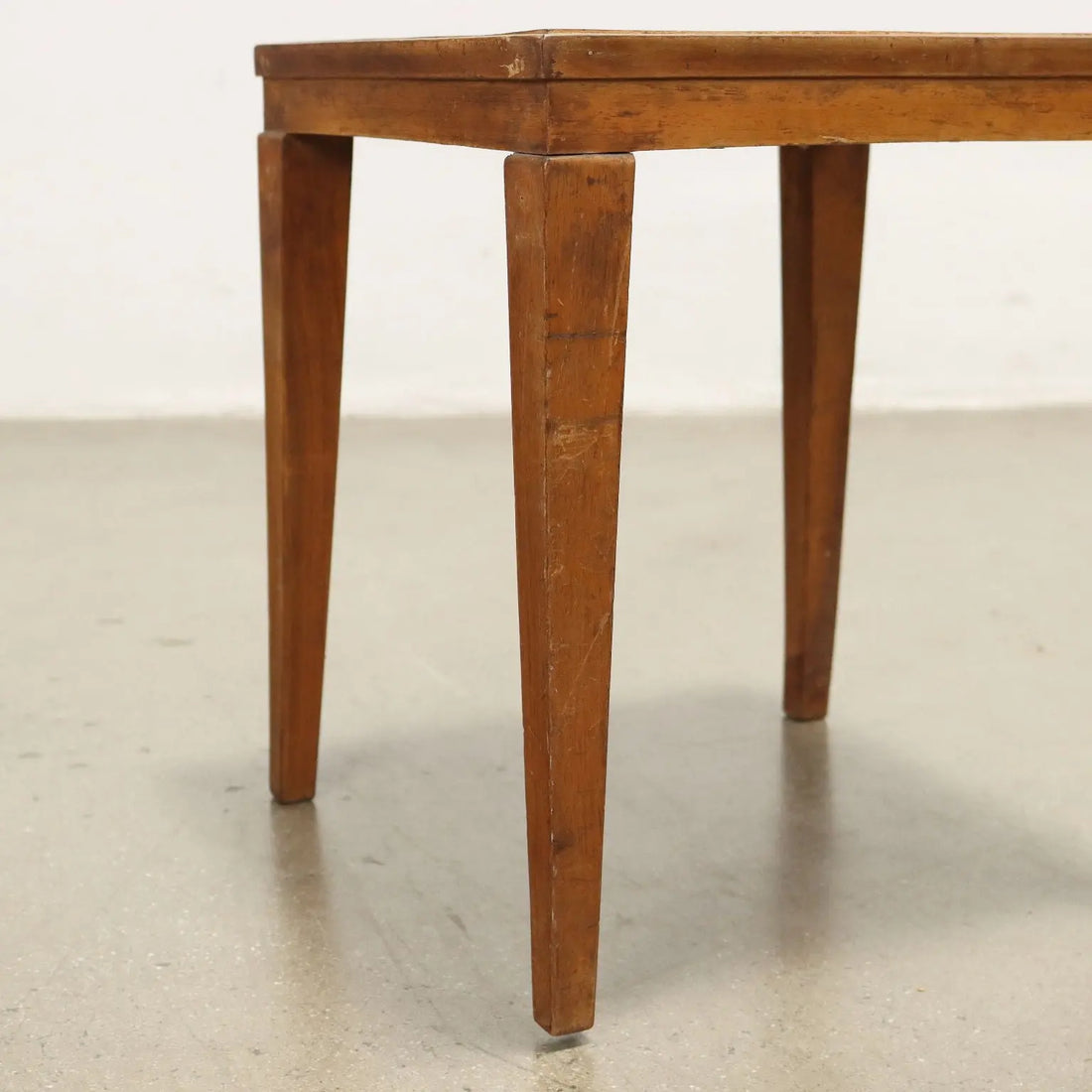 Vintage 1950s Coffee Tables Walnut Truncated Pyramid Feet | Modernism | Tables