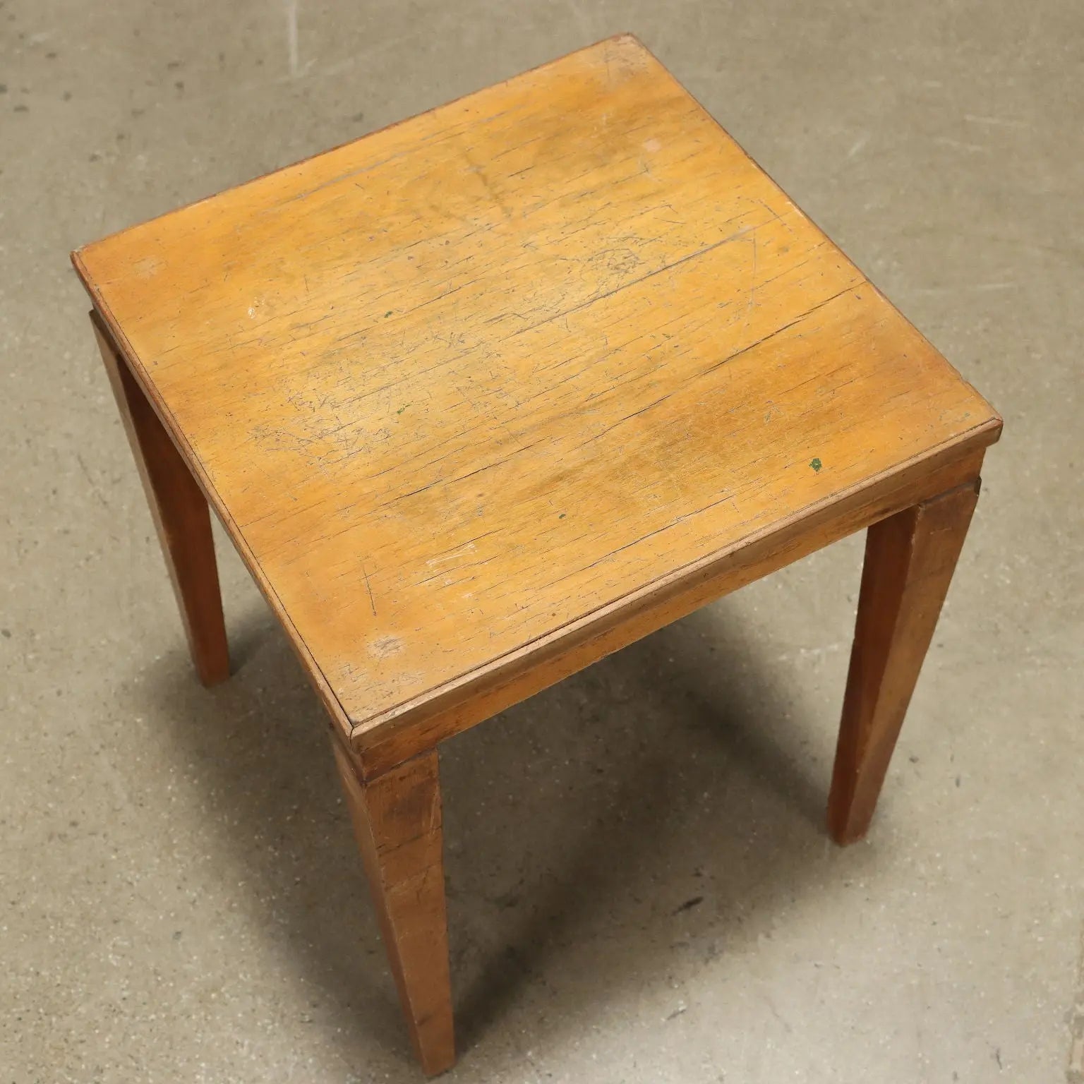 Vintage 1950s Coffee Tables Walnut Truncated Pyramid Feet | Modernism | Tables