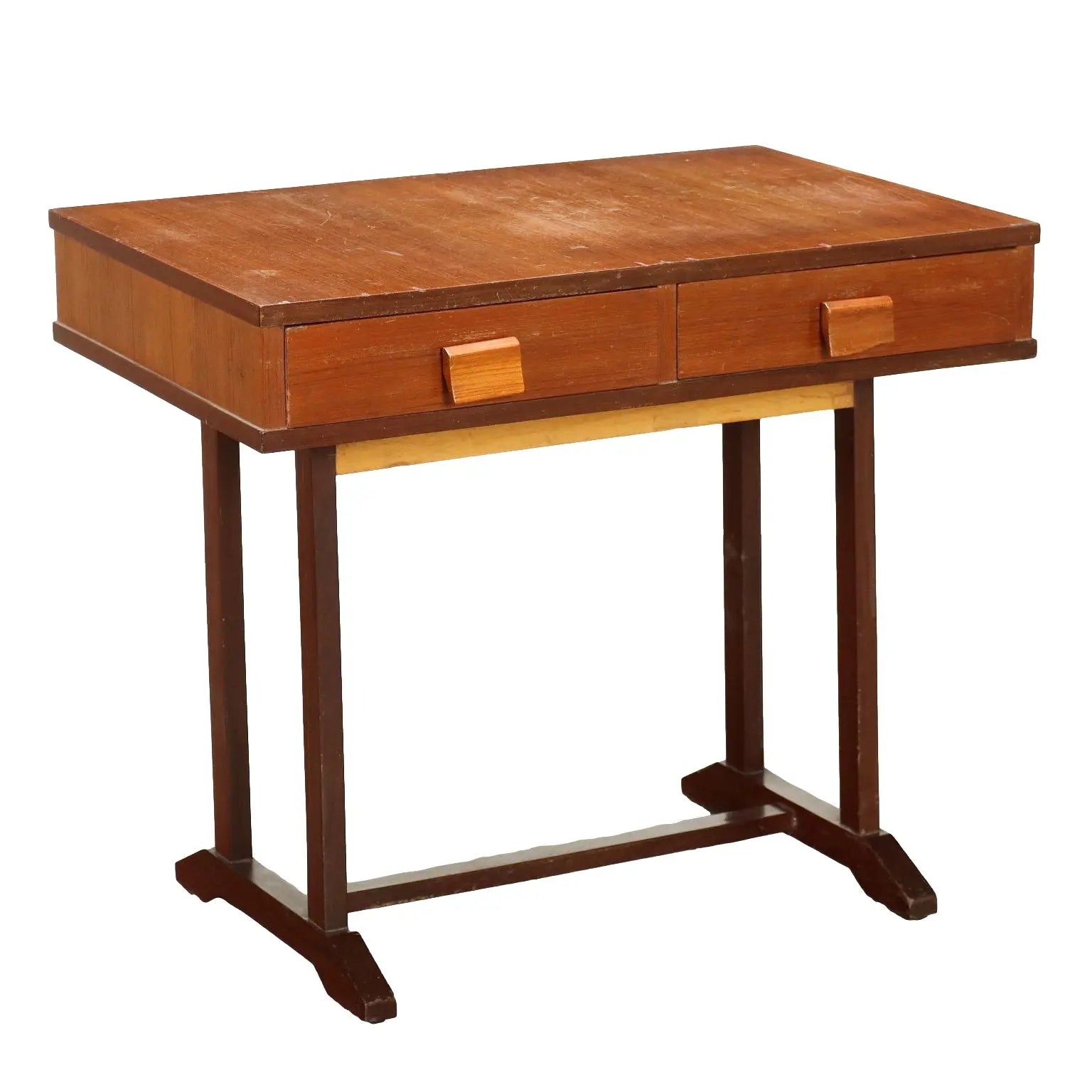 Vintage Small Table with Drawers Teak Veneered 1960s | Modernism | Tables