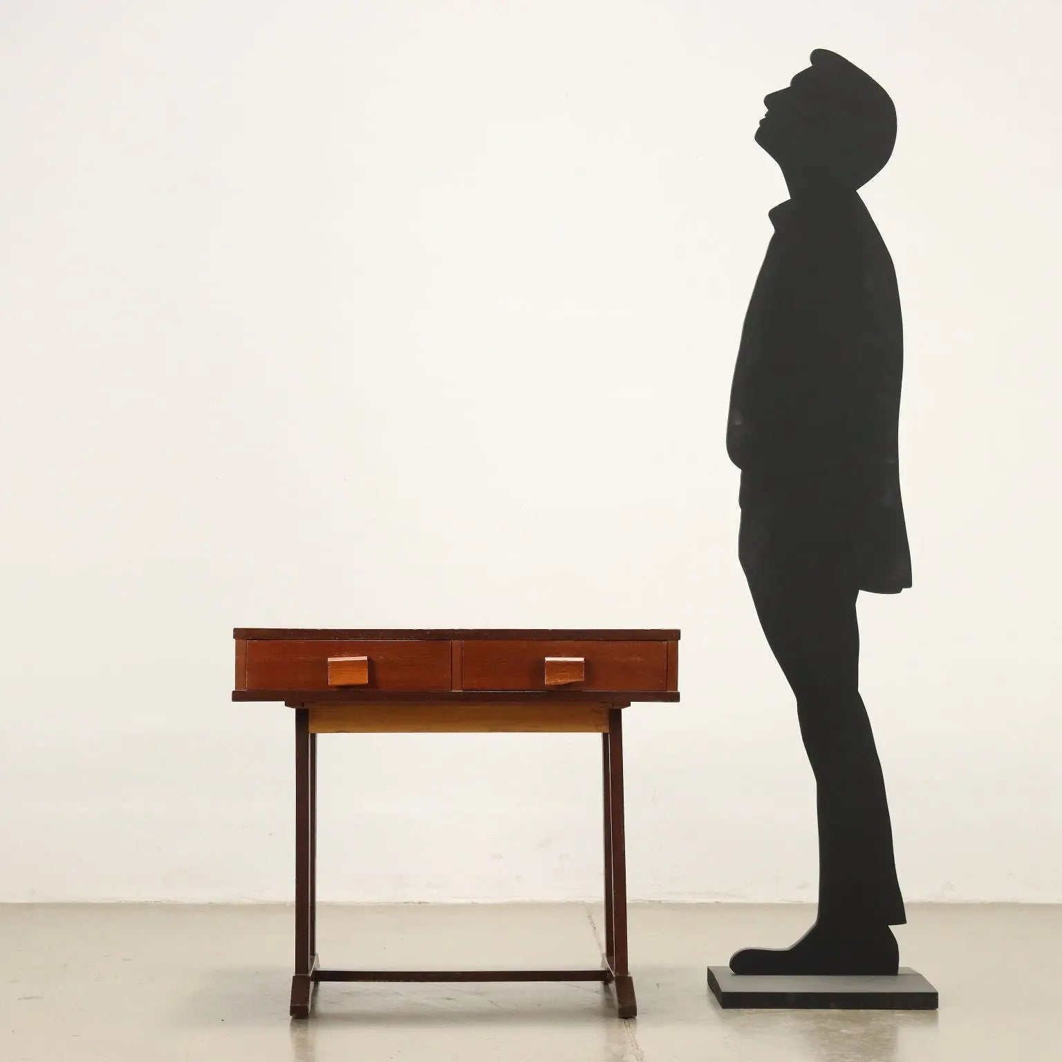 Vintage Small Table with Drawers Teak Veneered 1960s | Modernism | Tables