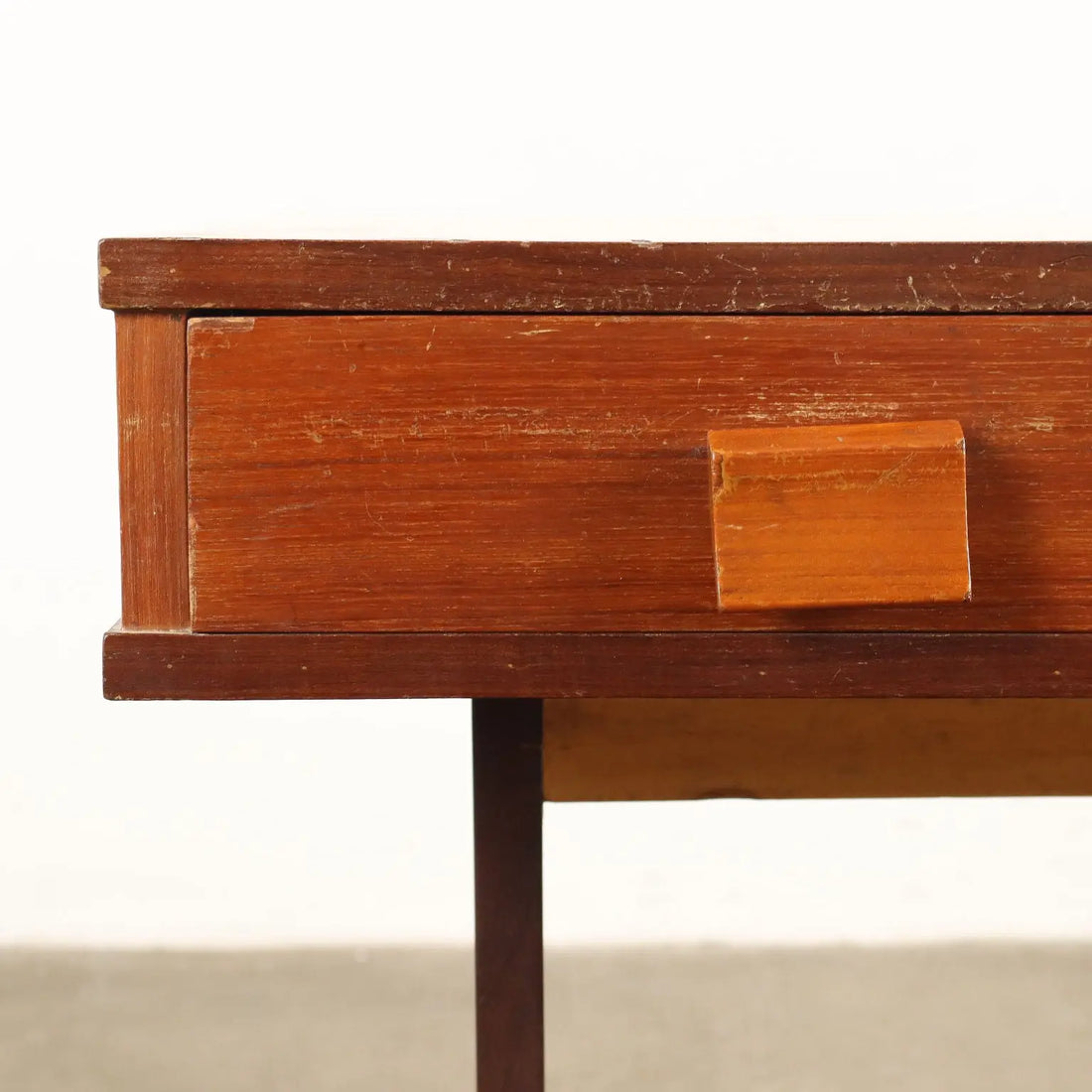 Vintage Small Table with Drawers Teak Veneered 1960s | Modernism | Tables