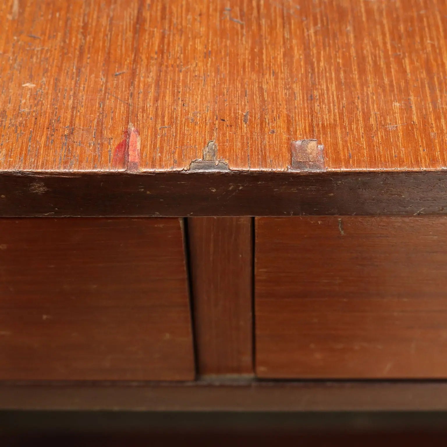 Vintage Small Table with Drawers Teak Veneered 1960s | Modernism | Tables