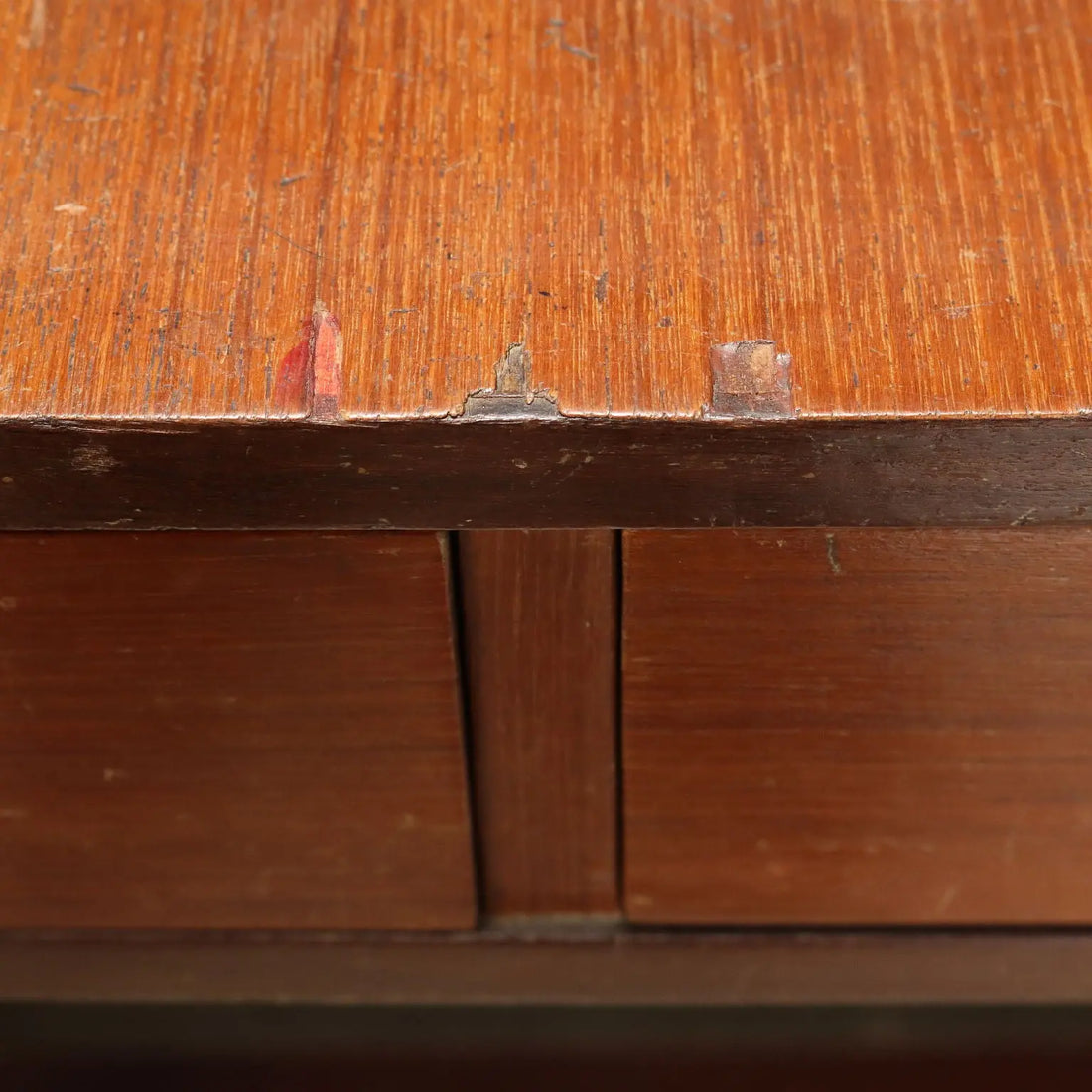 Vintage Small Table with Drawers Teak Veneered 1960s | Modernism | Tables
