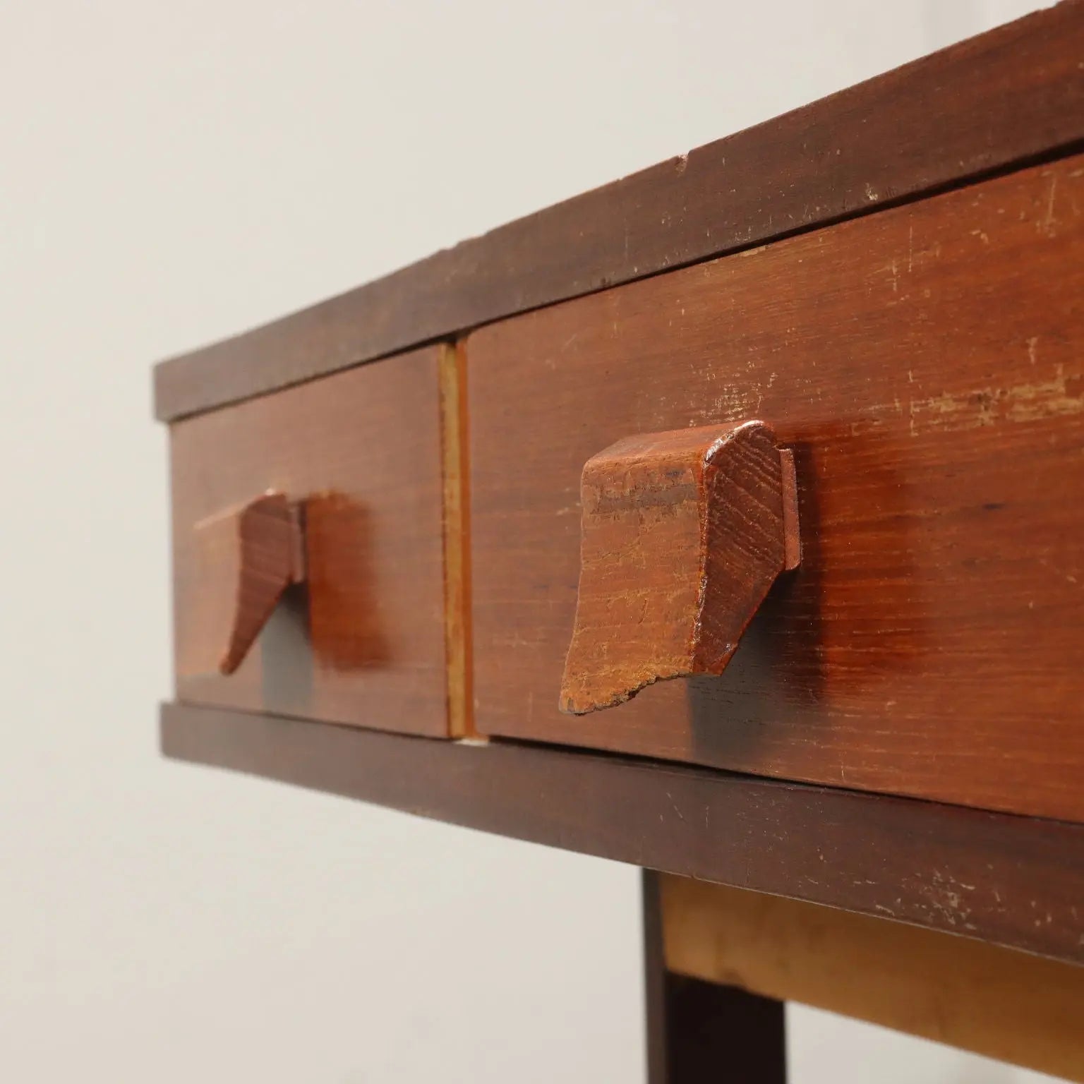 Vintage Small Table with Drawers Teak Veneered 1960s | Modernism | Tables