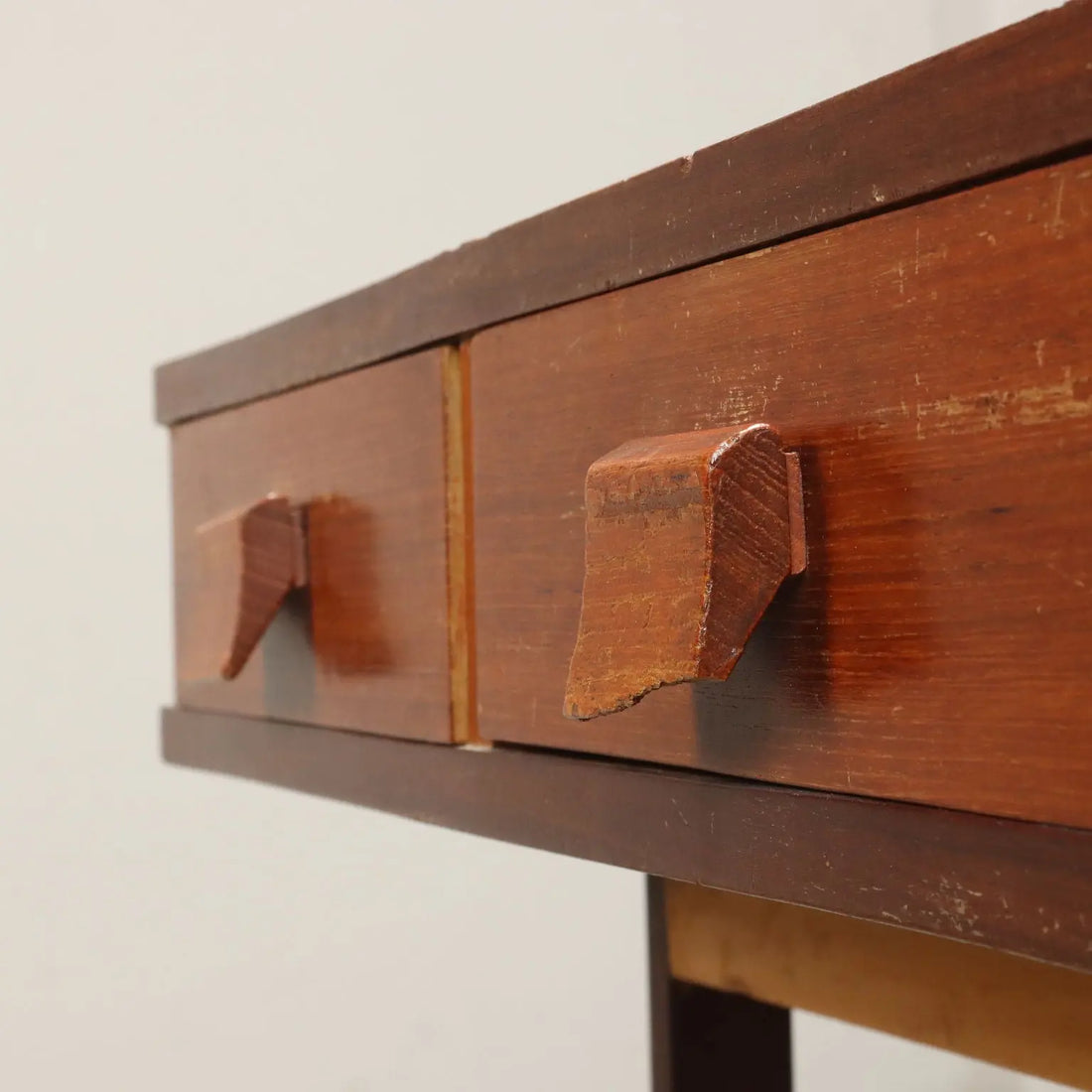Vintage Small Table with Drawers Teak Veneered 1960s | Modernism | Tables