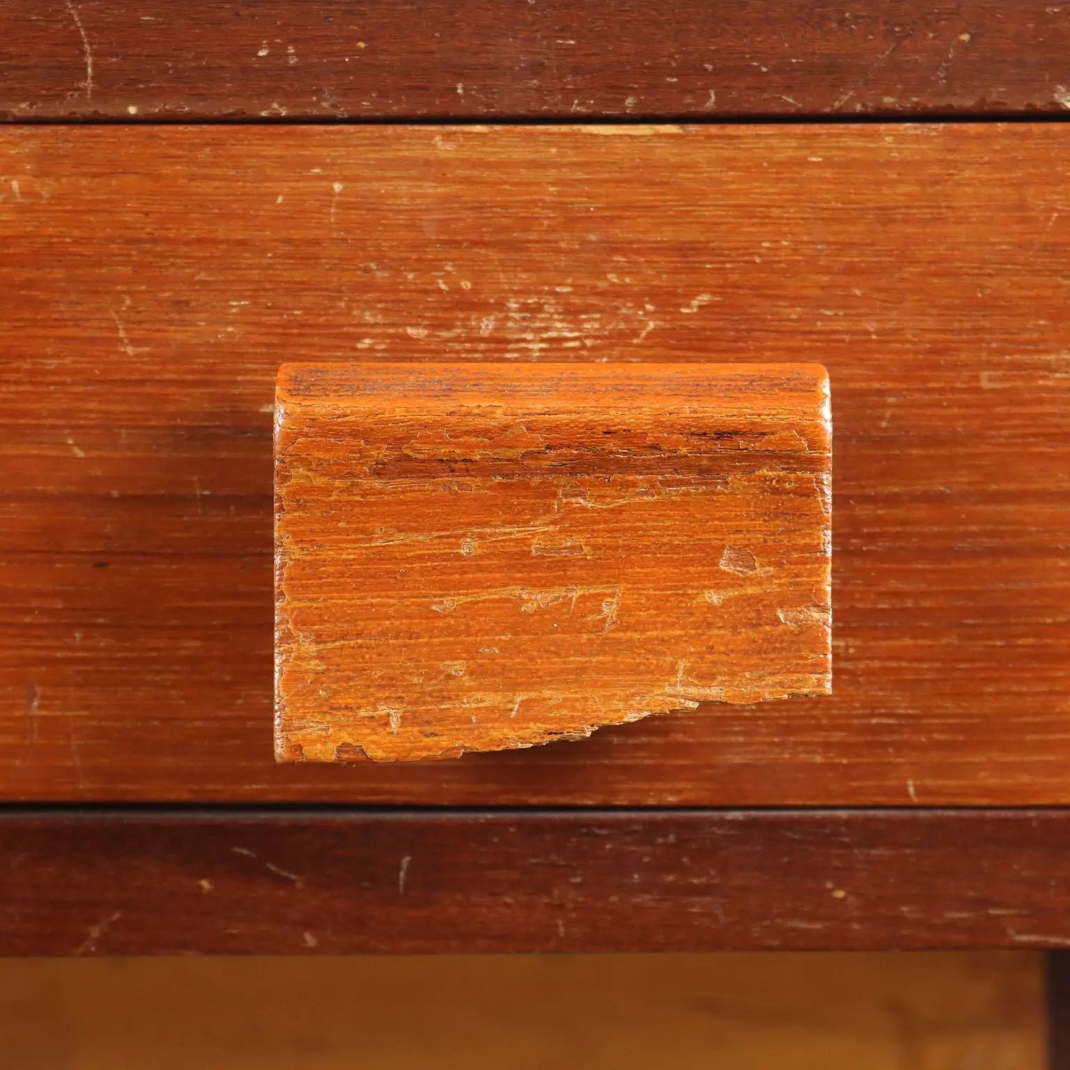 Vintage Small Table with Drawers Teak Veneered 1960s | Modernism | Tables