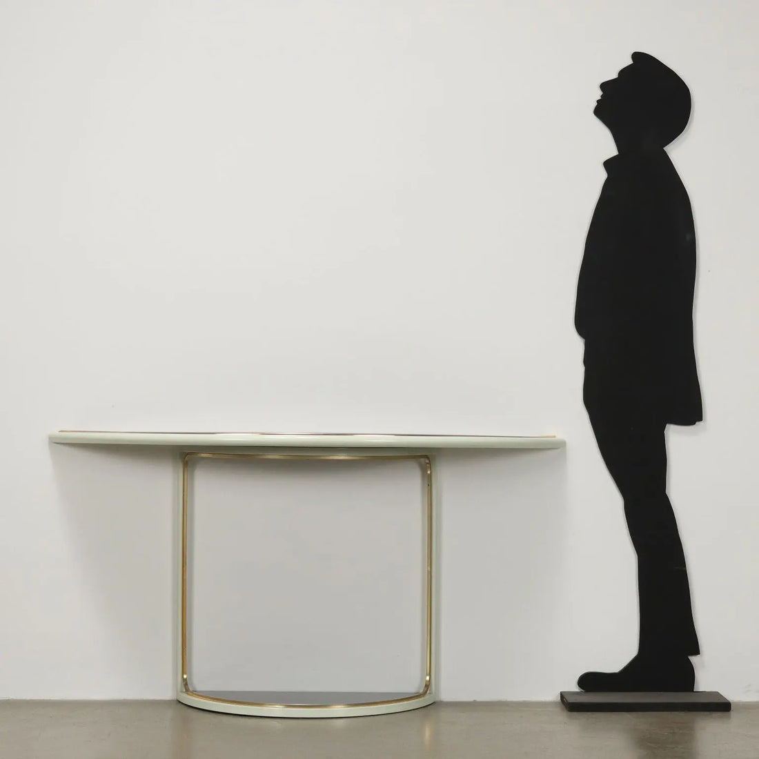 Vintage Console Design Tommaso Barbi Metal Brass 1970s-80s | Modernism | Tables