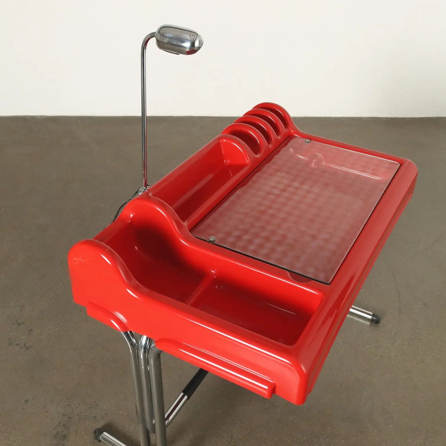 Molteni&Co. Orix Writing Desk Vintage Design  Parigi & Nani Prina - Red Version, Molteni&Co. 1970s | Modernism | Tables