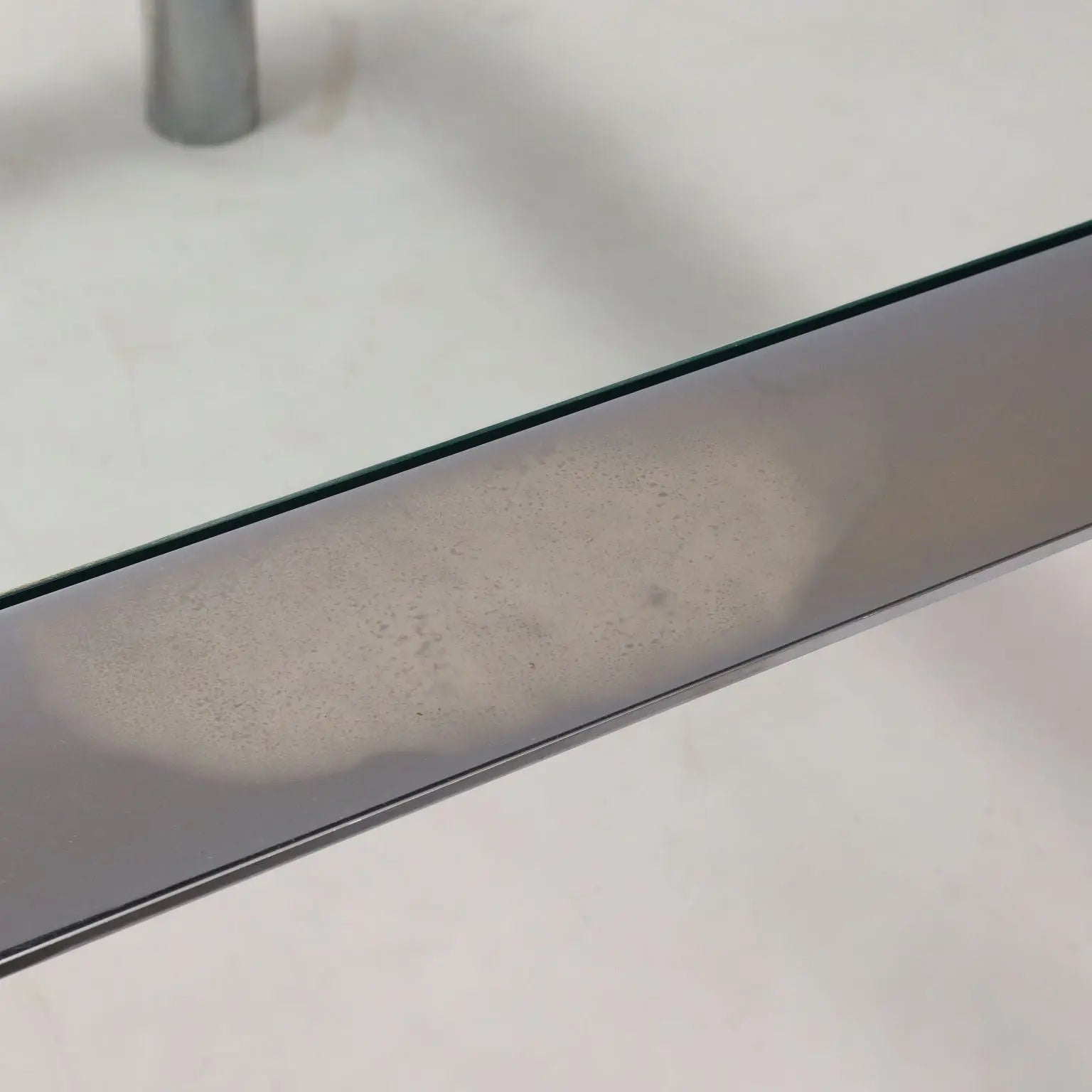 Vintage Table Chromed Metal Glass Italy 1960s-1970s | Modernism  Tables