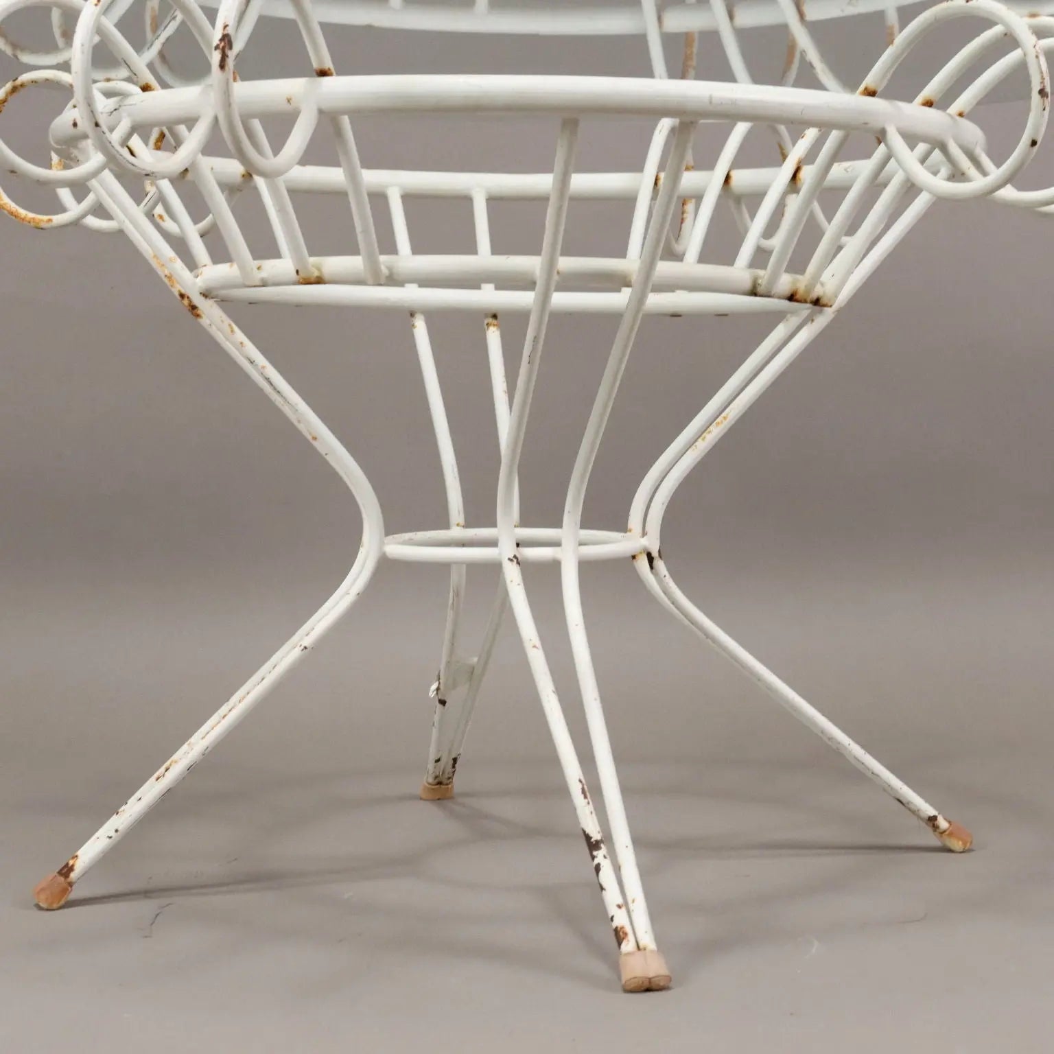 Vintage Table Wrought Iron Glass Italy 1950s | Modernism | Tables