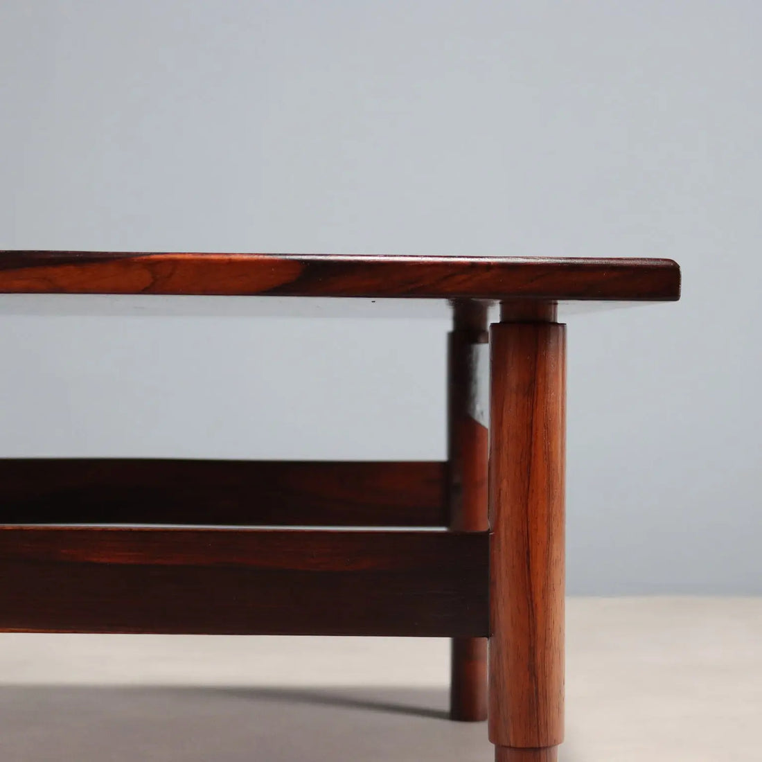 Vintage Coffee Table Exotic Wood Veneer Design Italy 1960s | Modernism | Tables