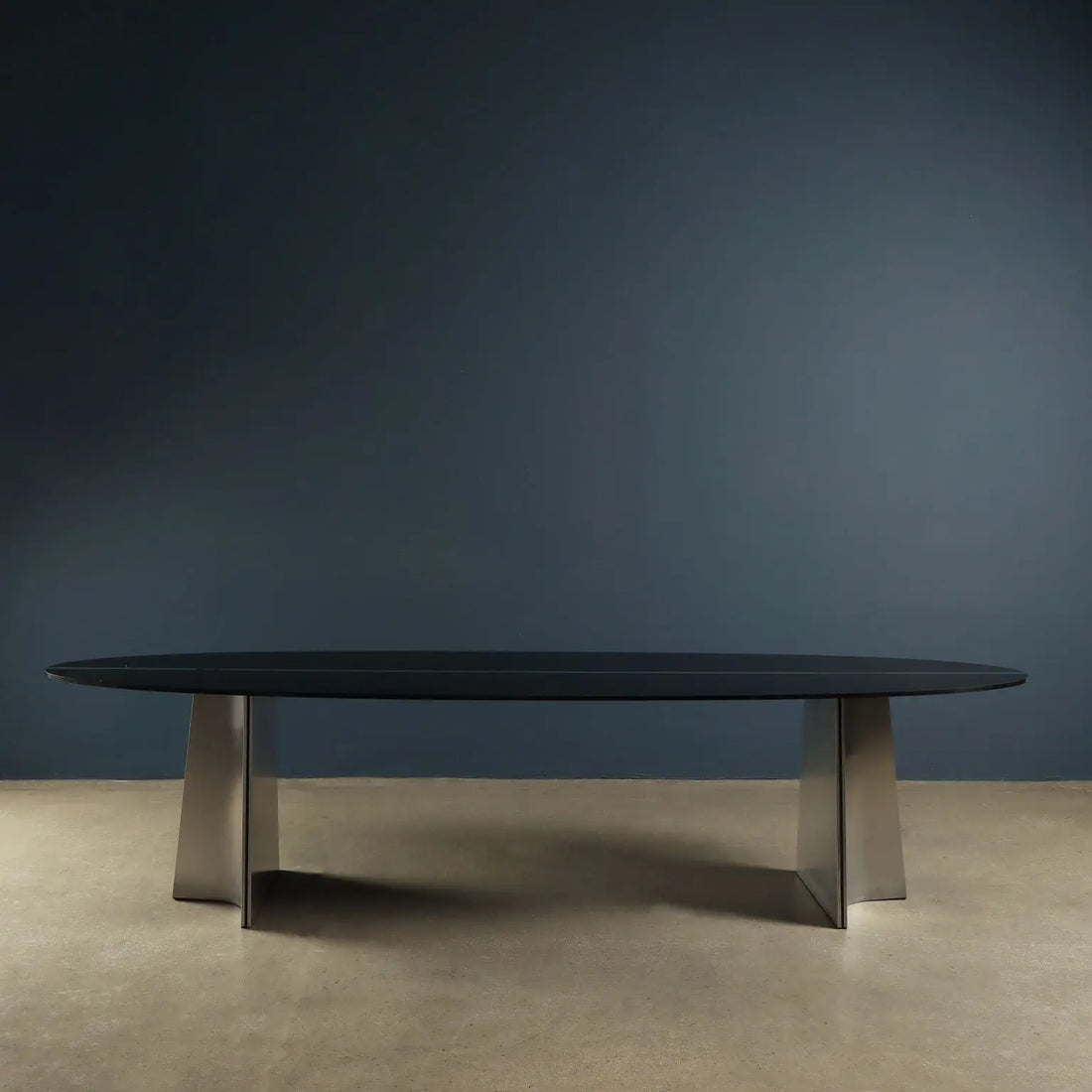 Armet Ufo Table Vintage Design Luigi Saccardo Iron Crystal 1970s