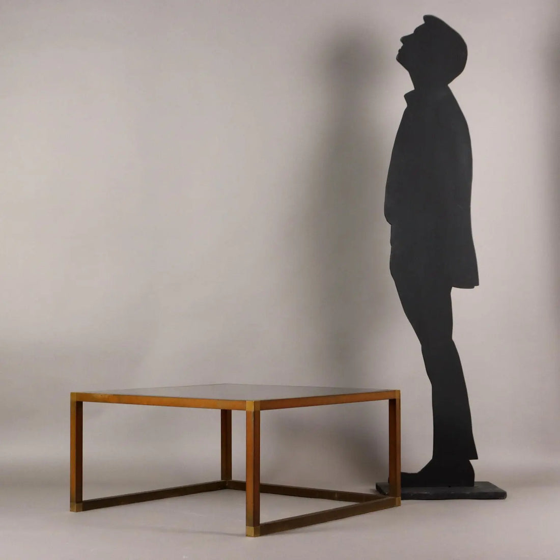 Vintage Coffee Table Brass Glass Italy 1960s-1970s | Modernism | Tables