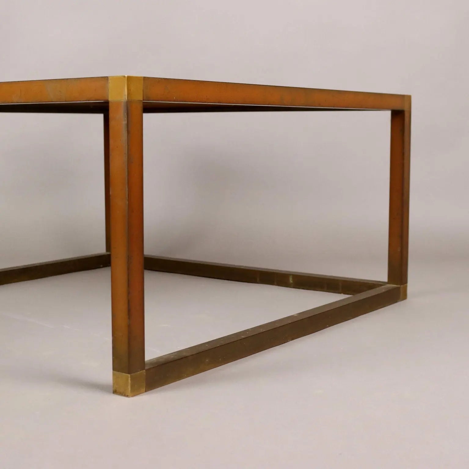 Vintage Coffee Table Brass Glass Italy 1960s-1970s | Modernism | Tables