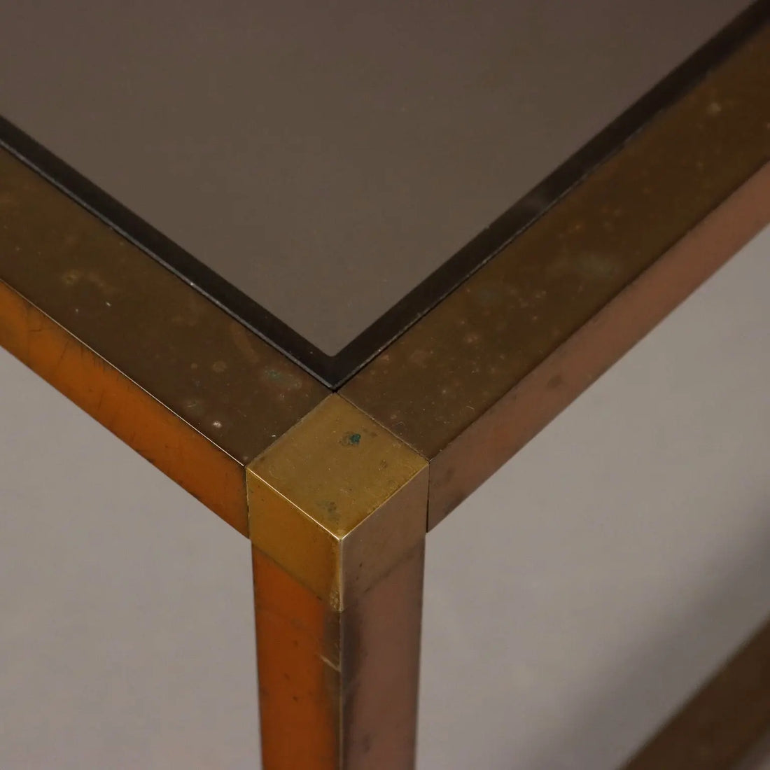 Vintage Coffee Table Brass Glass Italy 1960s-1970s | Modernism | Tables